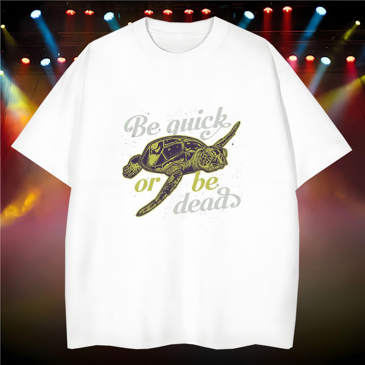 T shirt 100% Cotton 230g tortoise Sports Casual Breathable Short Sleeve DIY Logo Oversized Mens Tshirts Classic Cool Design Wear