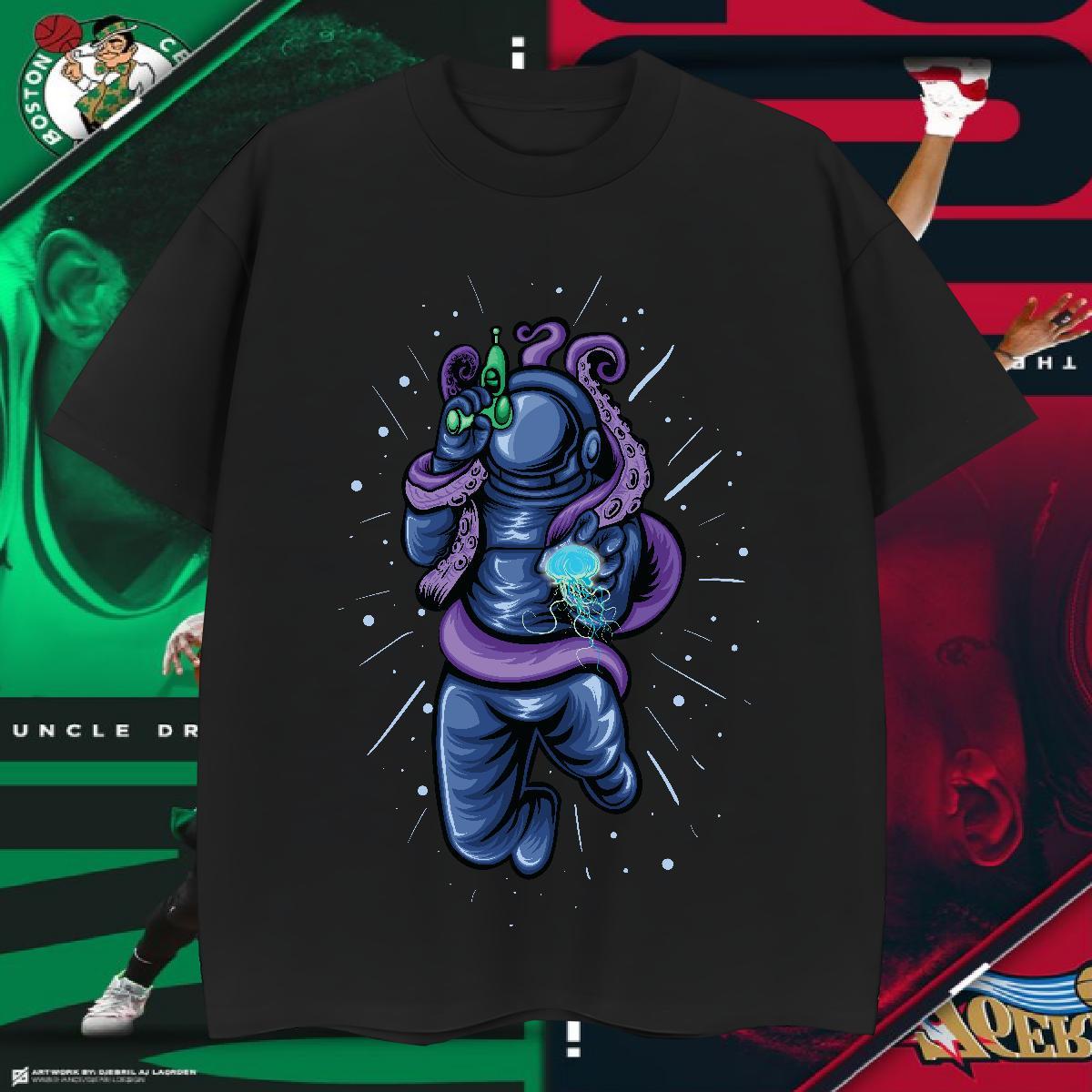 T-Shirts for Men 100% Cotton 230g universe Daily Wear Breathable Crew Neck Custom Anime Men Clothes T-Shirt New Designer Unisex Tops Shirt