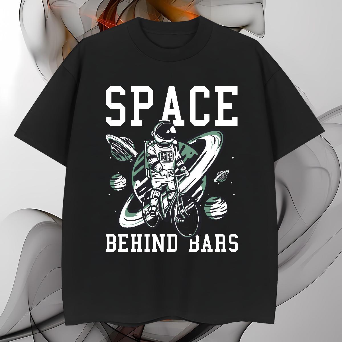 T-Shirts for Men 230g Cotton universe Sports Casual Breathable Black Oversized Men Tops Tees Free Shipping Cool Tops Shirt