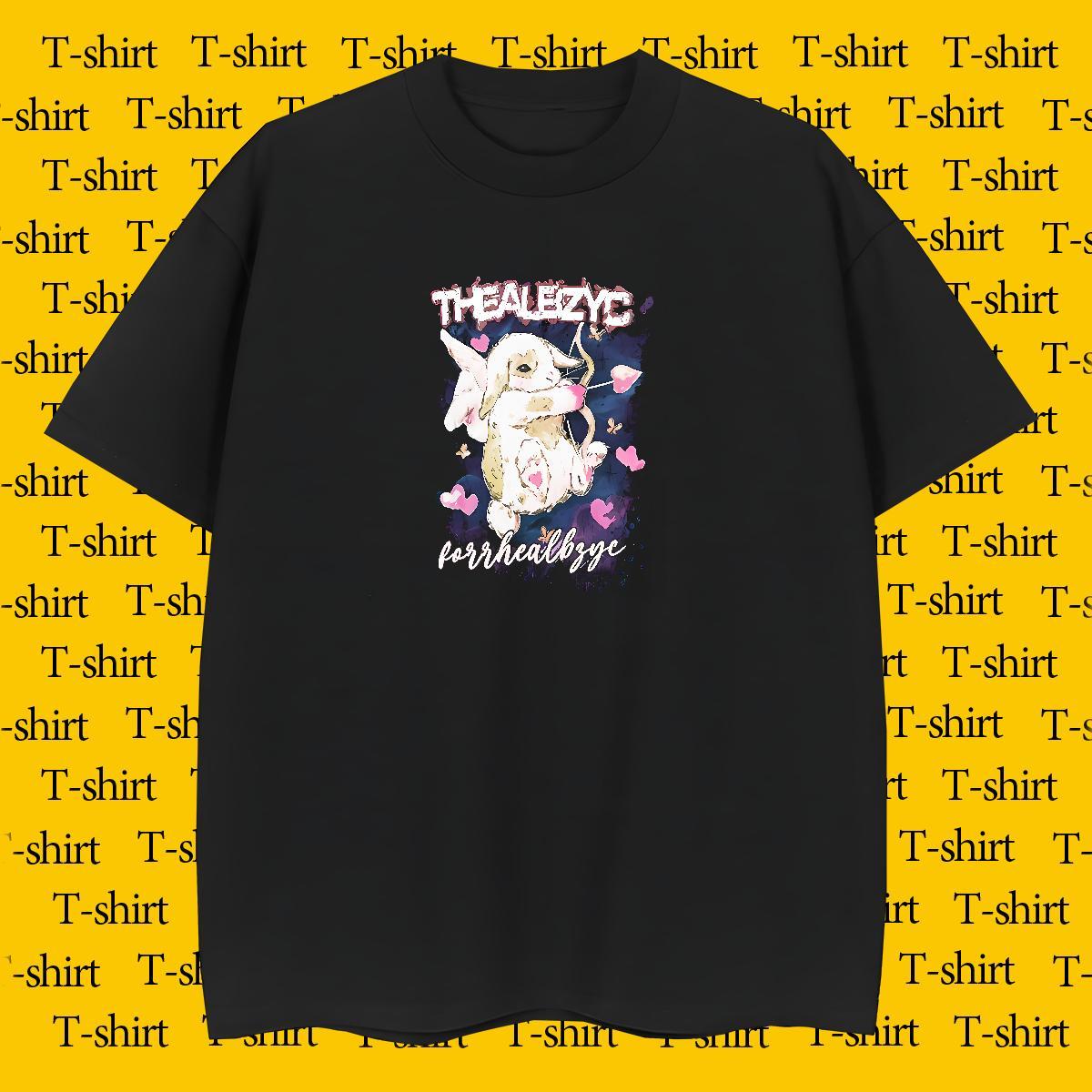 New T shirt 230g Cotton rabbit Casual Beach Tees Crew Neck High Quality Men Tops Tees Custom Printing