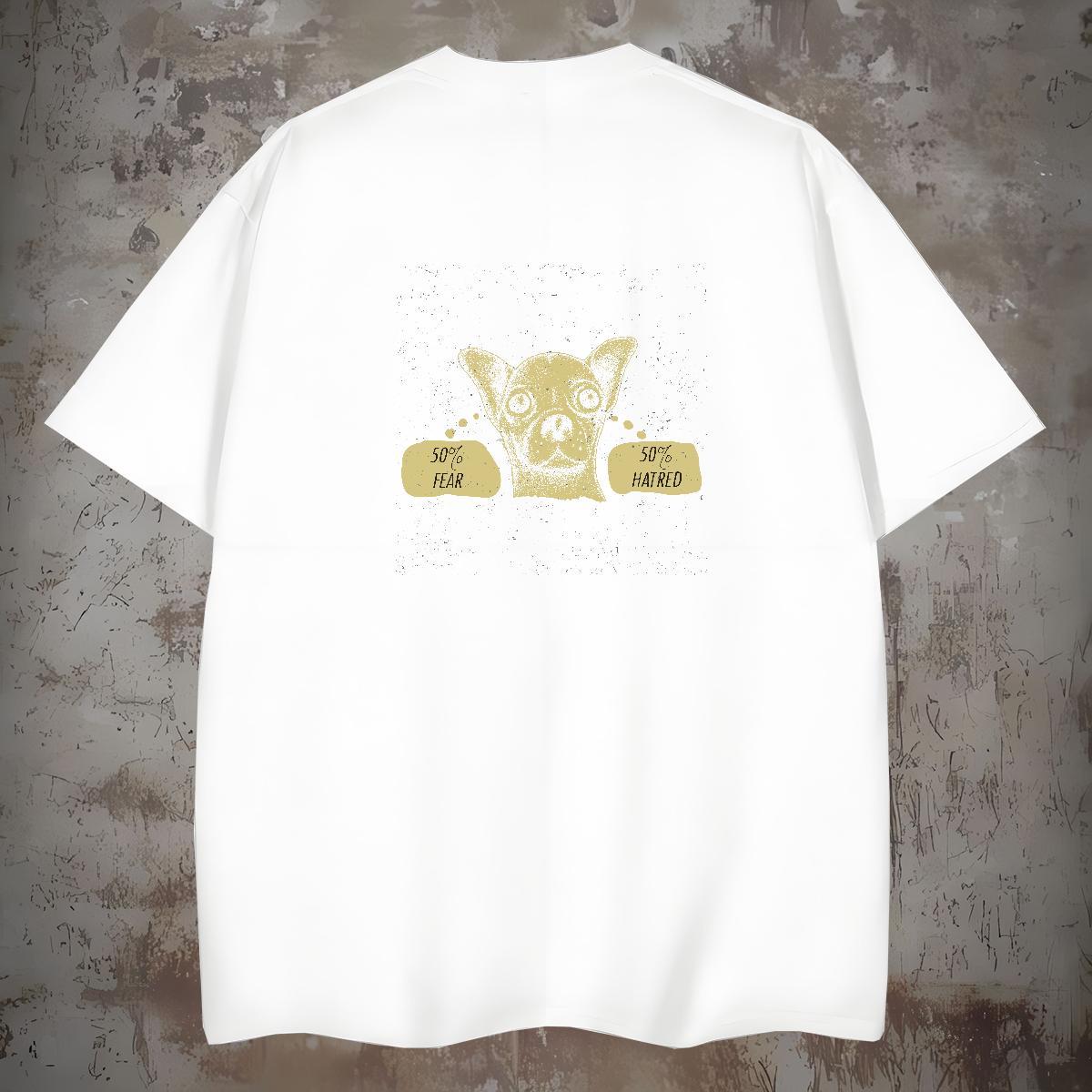 Brand Mens T Shirts 230g Cotton dog Street Wear Clothes Short Sleeve O-Neck Free Shipping Couples T Shirts Graphic