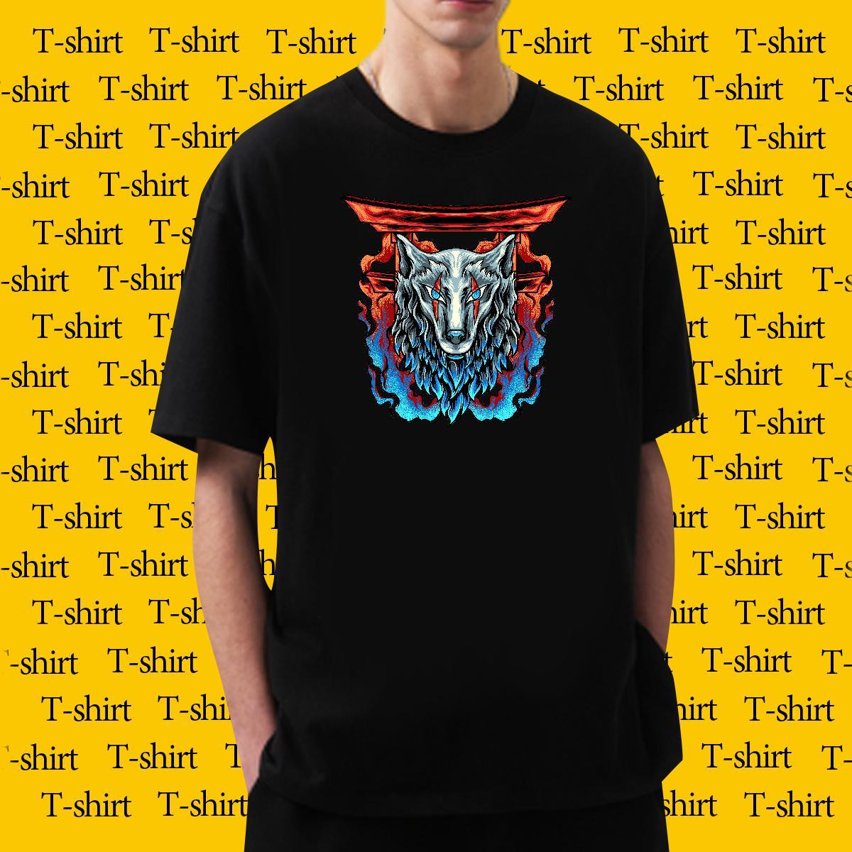 Wholesale T Shirts Men 230g Cotton Summer Casual Tops Shirt Crew Neck Breathable Soft Couples T Shirts Skull