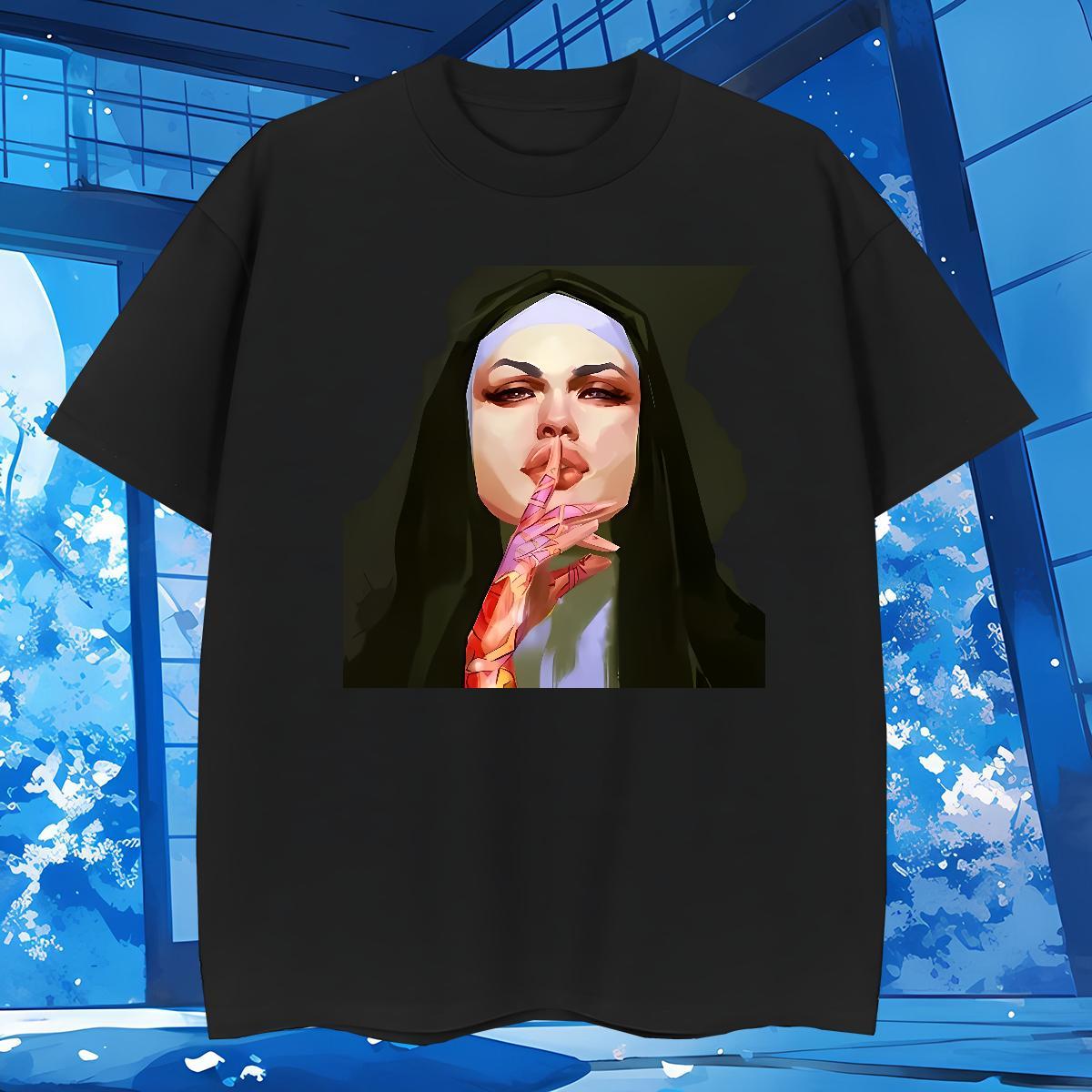 Man T Shirts 230g 100% Cotton nun Outdoor Breathable Crew Neck Anime Print Tshirt for Man Woman Customized Loose Fit Top Tees