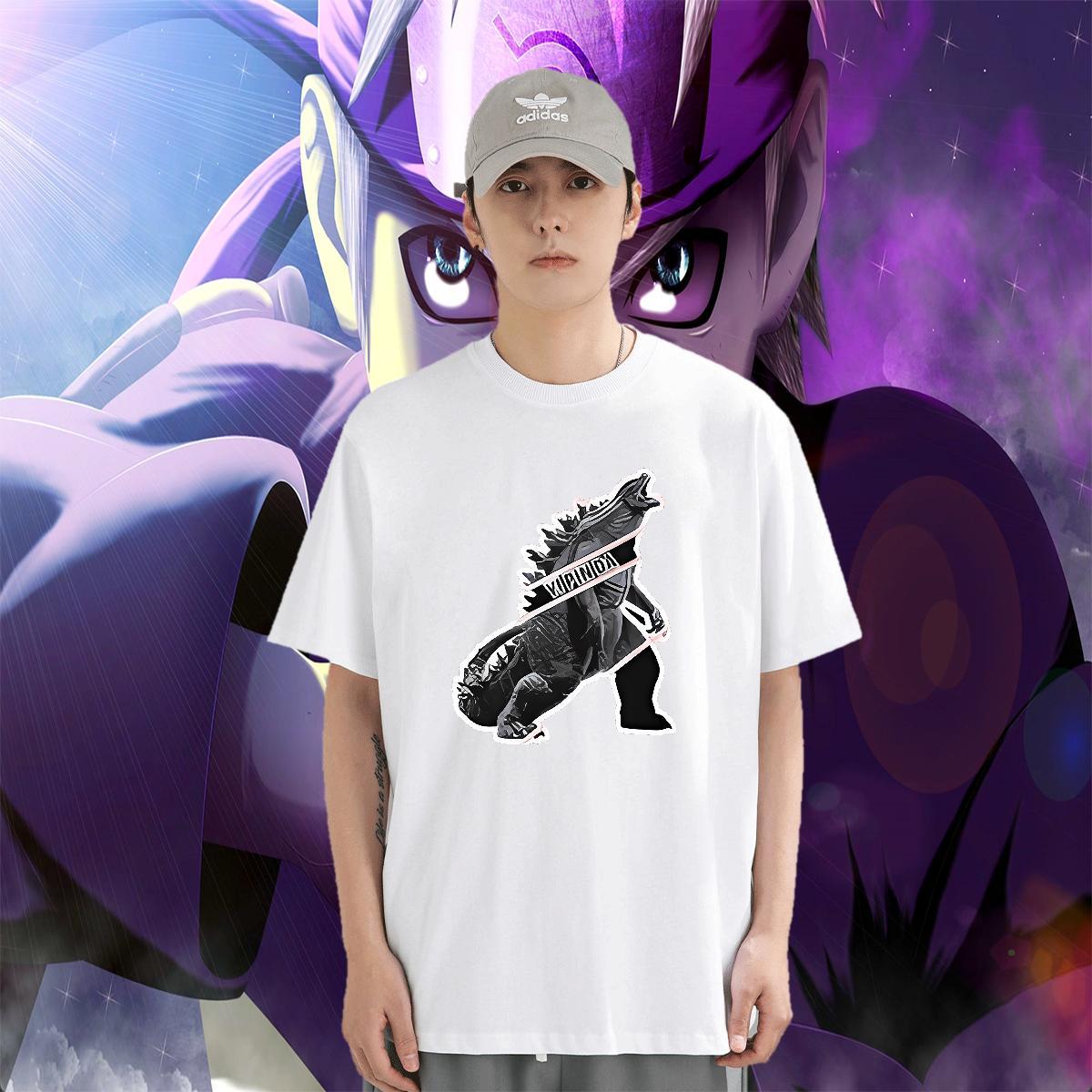 Unisex Tshirts 230g 100% Cotton Street Casual dinosaur White Plus Size Breathable Short Sleeve Fashion New Mens T Shirts Wear