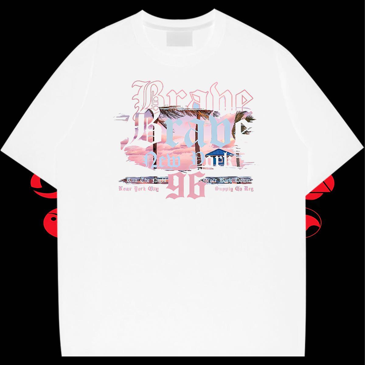 Soft Couples T Shirts 230g Pure Cotton Street DIY Logo Oversized Crew Neck Breathable Brand Mens T Shirts Tee Shirt