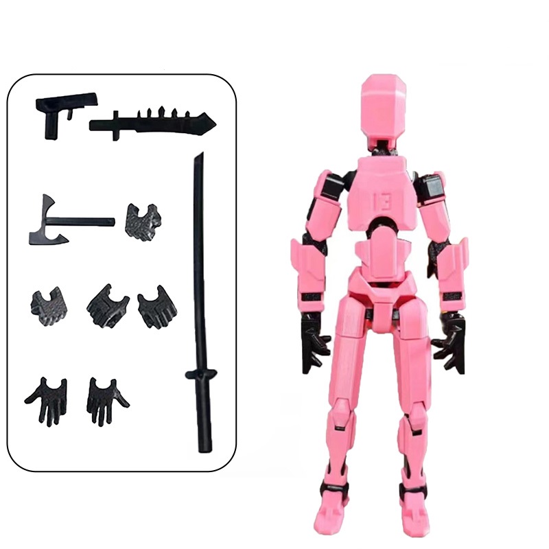 Titan 13 Action Figures 3D Printed Multi-Jointed Movable Lucky Action Figure