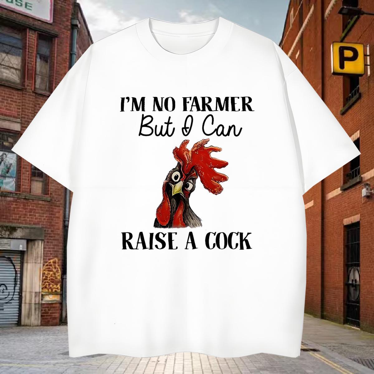 Man T Shirts 230g 100% Cotton chicken Outdoor Breathable Short Sleeve Custom Printing Tshirts Fashion Designer Popular Clothes