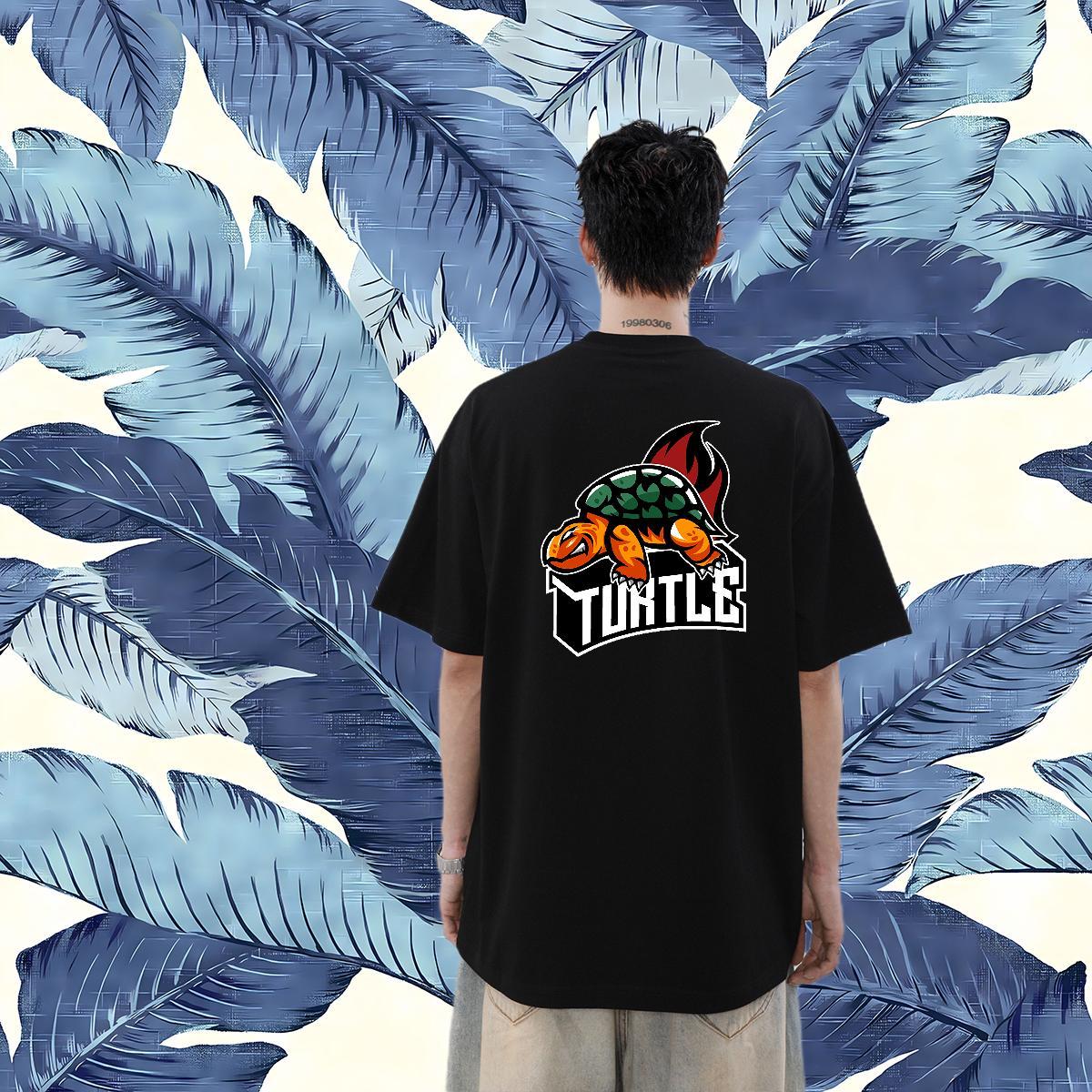 Fashion Designer Men T Shirts 230g Cotton Summer Casual Tees Crew Neck Cool Men Clothes T-Shirt Cartoon Print