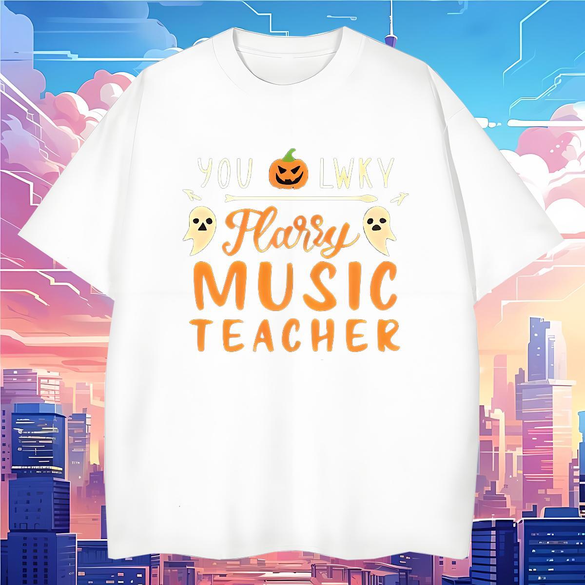 T-Shirts 230g Pure Cotton halloween Outdoor Breathable Crew Neck Customized Print Couples T Shirts 2024 Popular Clothings