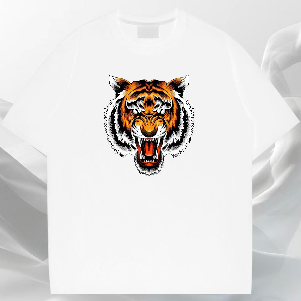 Unisex Men Tshirts 100% Cotton 230g Outdoor ferocity Custom Printing Breathable Stylist T-Shirts for Men Clothings