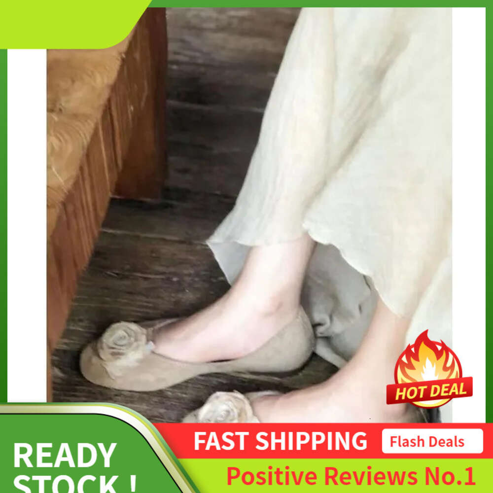 Vintage Ddmysports Women Style Design Sense Single Shoes Shallow Khaki Free Shipping Outdoor