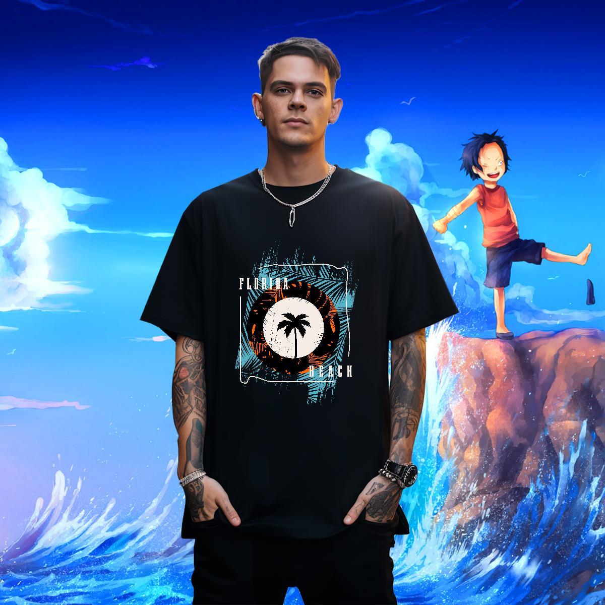 High Quality Mens Tshirts 230g Cotton Daily Wear letter Skull Breathable Crew Neck DIY T shirt Tee Shirt