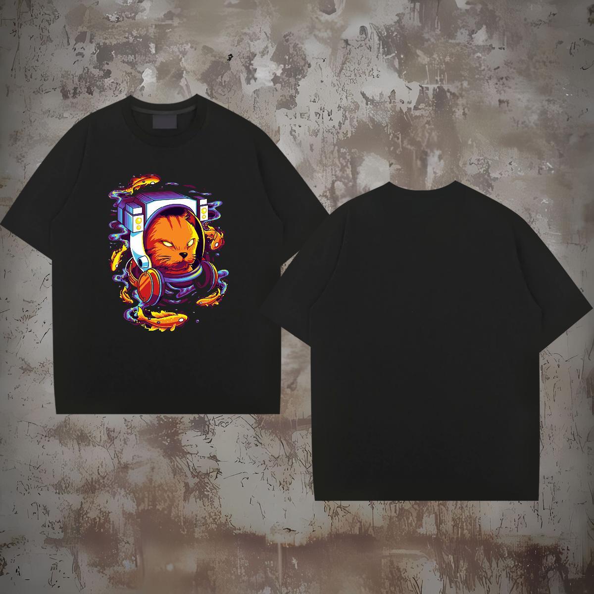 Designer Fashion T Shirts Men 100% Cotton 230g cute Street wear Hip Hop Top Tees Breathable Short Sleeve Popular Men Tees DIY Logo Oversized