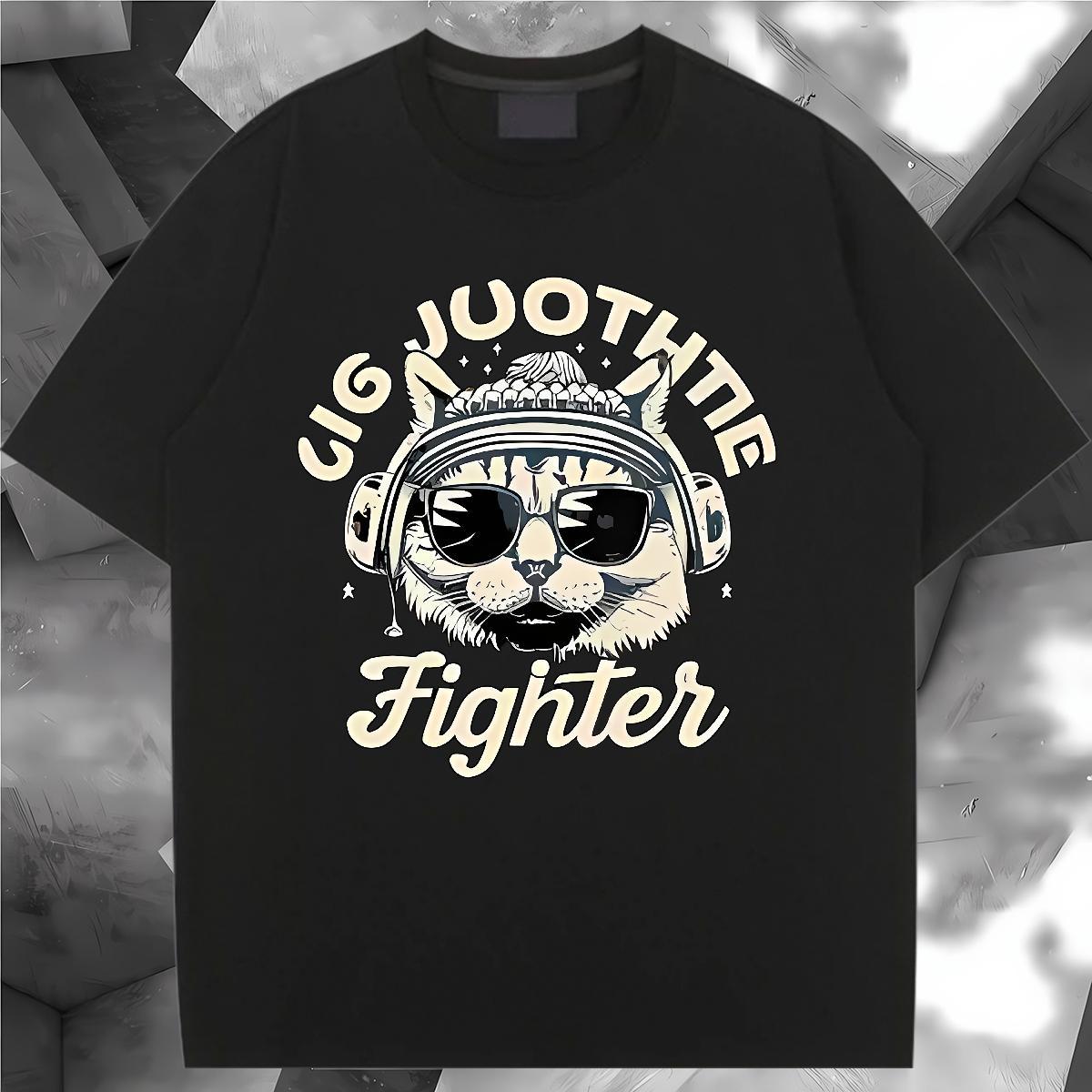 Lady T Shirts Women Breathable Short Sleeve Women Tshirts White Plus Size cat Hip Hop 230g Pure Cotton DIY Tees