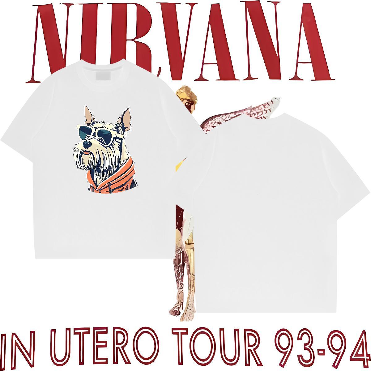 DIY T-Shirts 230g Cotton dog Casual Beach Tshirts Breathable Crew Neck Loose Fit Men Tees DIY Anime