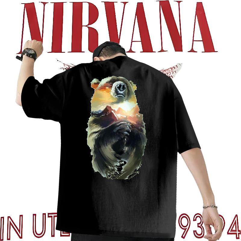 DIY Customized Men T Shirts 230g Pure Cotton bear Sports Casual Top Tees Breathable Short Sleeve Designer Mens Tshirts Custom Printed