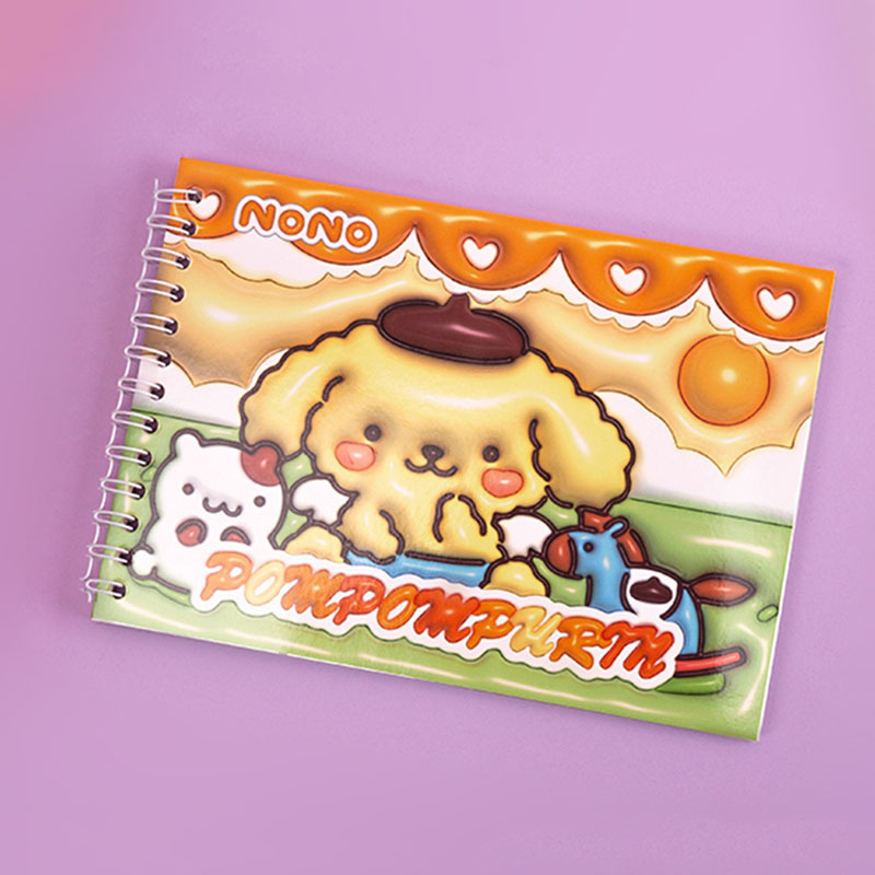 Coil sticker book, handmade DIY 3D sticker book, creative cartoon children's no cutting quiet book