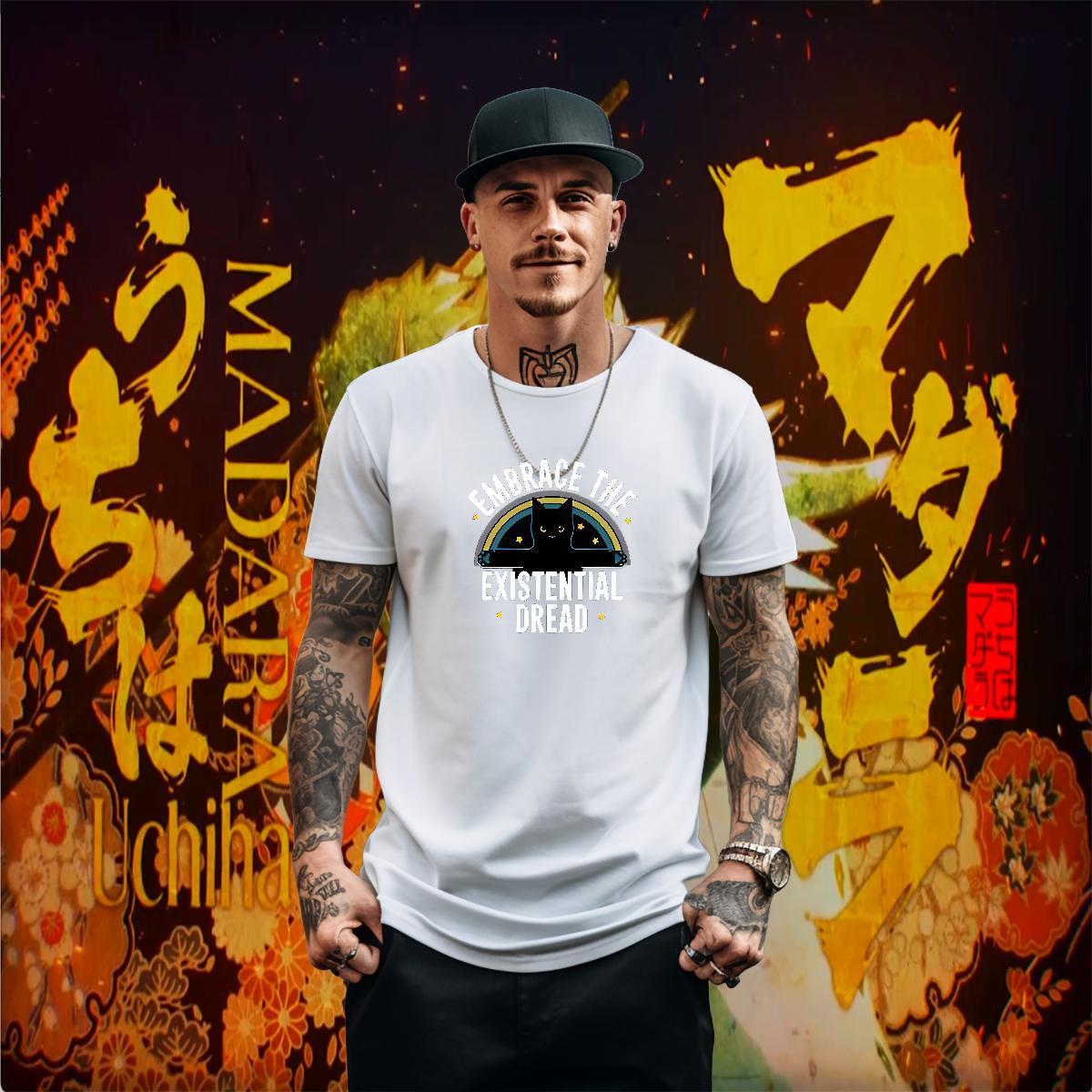 Factory Direct Man T Shirts 230g Pure Cotton cat Street Wear Tee Shirt Breathable Crew Neck Classic Tshirts Custom Printing