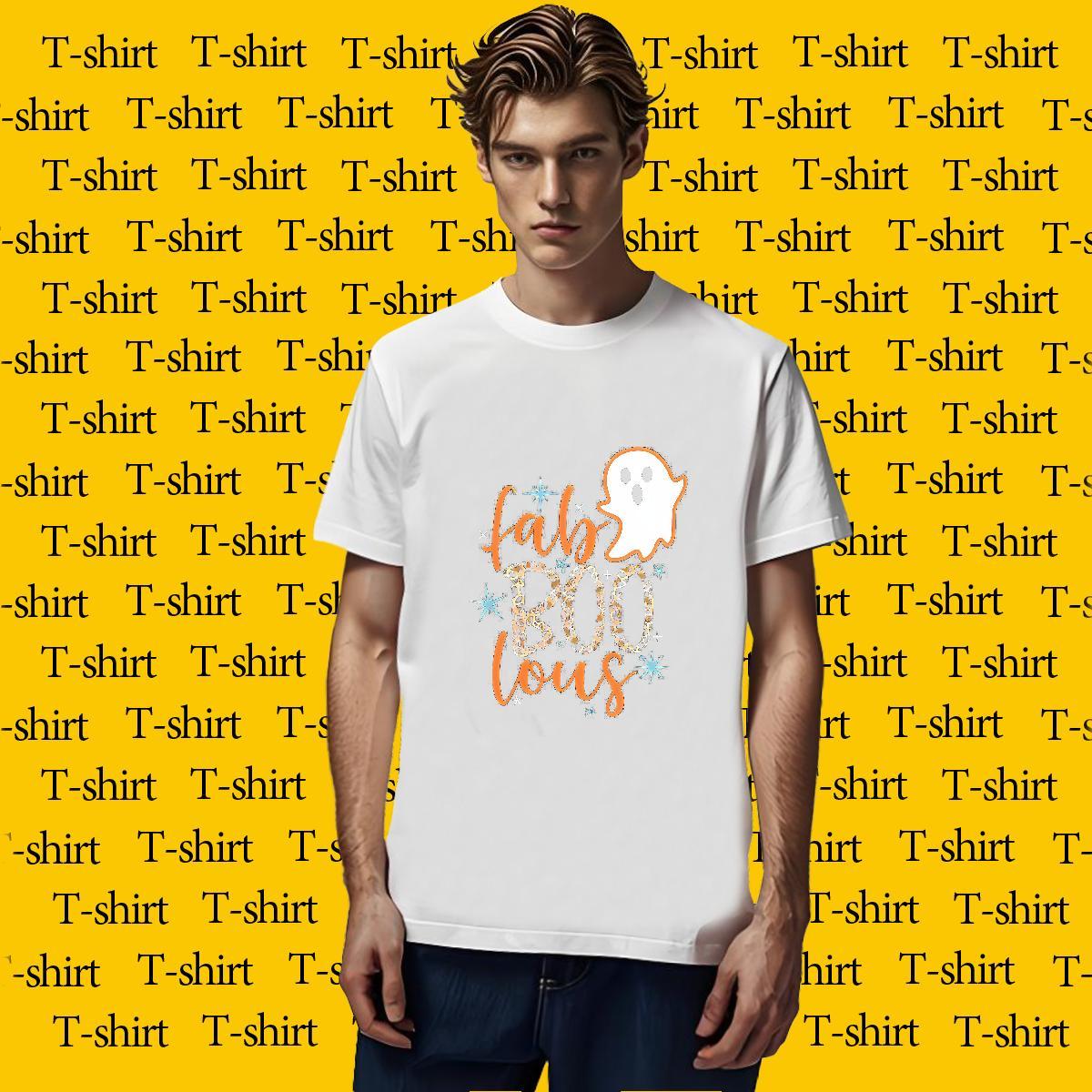 Casual New T Shirt For Man 100% Cotton 230g halloween Daily Wear Tops Breathable Short Sleeve Brand Mens Tshirts Anime Print