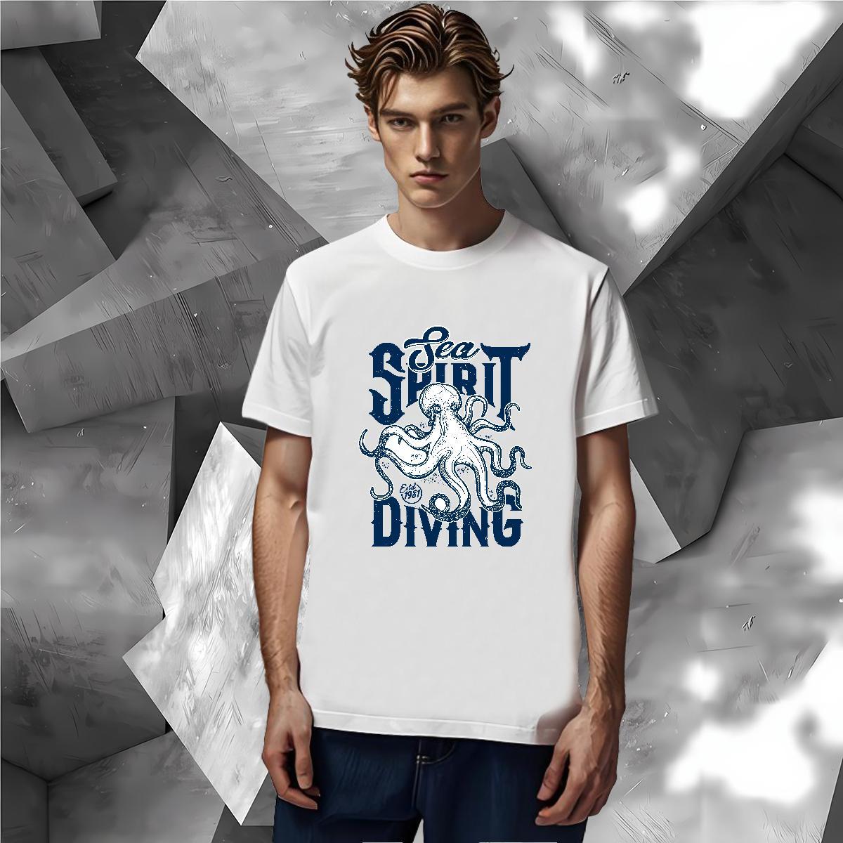 Free Shipping T-Shirts for Men 100% Cotton 230g Outdoor Tops Breathable Short Sleeve Unisex Men Tops Tees Custom Print Oversized
