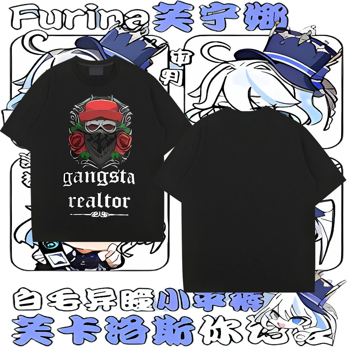 Brand Men T Shirts 230g Pure Cotton flower Street Tops Tees Crew Neck Loose Fit Mens Tshirts DIY