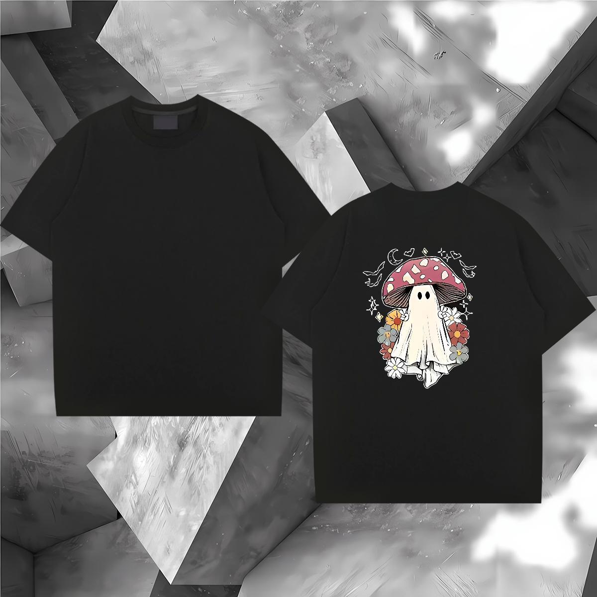 2024 Designer T-Shirts 230g Pure Cotton halloween Outdoor Top Tees Breathable Short Sleeve Brand Men Tshirts Custom Print Plus Size