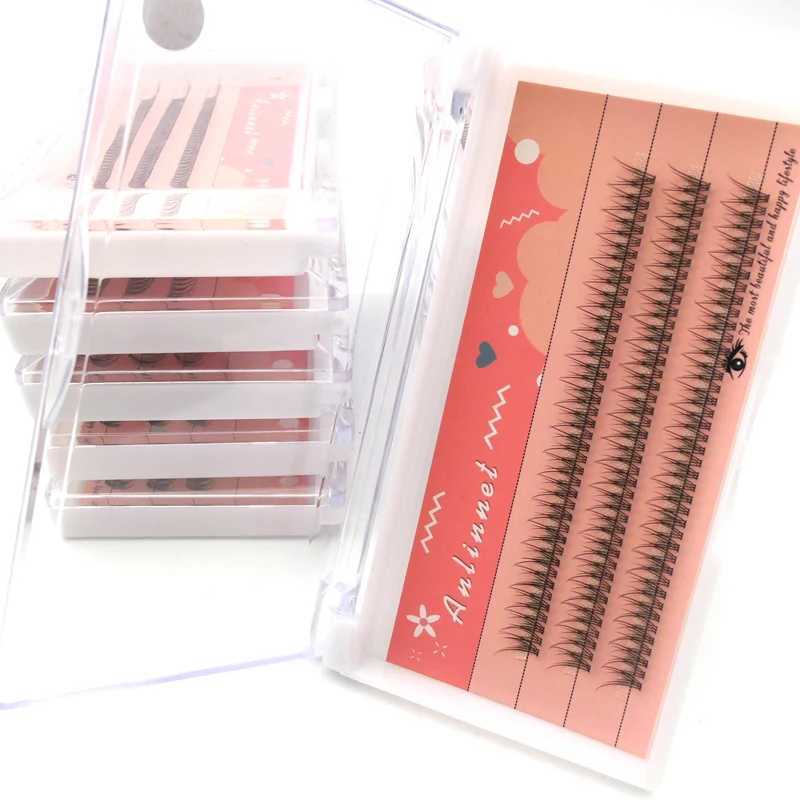 Anlinnet M-shaped professional makeup personal eyelash clusters spiral eyelashes Wispy pre made Russian natural fluffy false eyelashes W240803