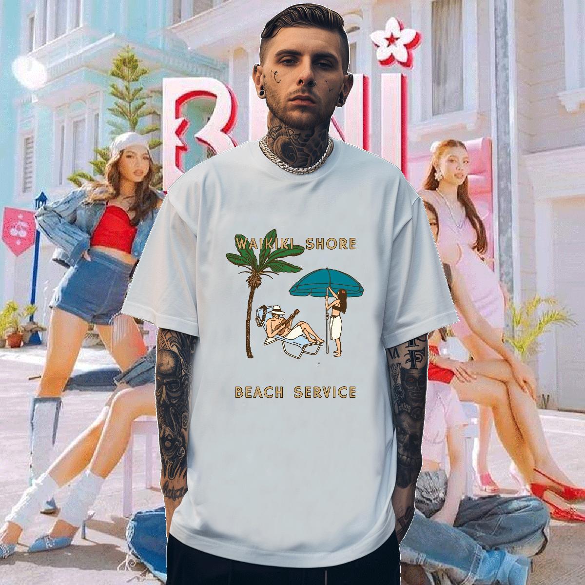 T Shirt For Man 100% Cotton 230g portrait Hip Hop Crew Neck Breathable Graphic Mens Tshirts Fashion Design Brand Top Tees