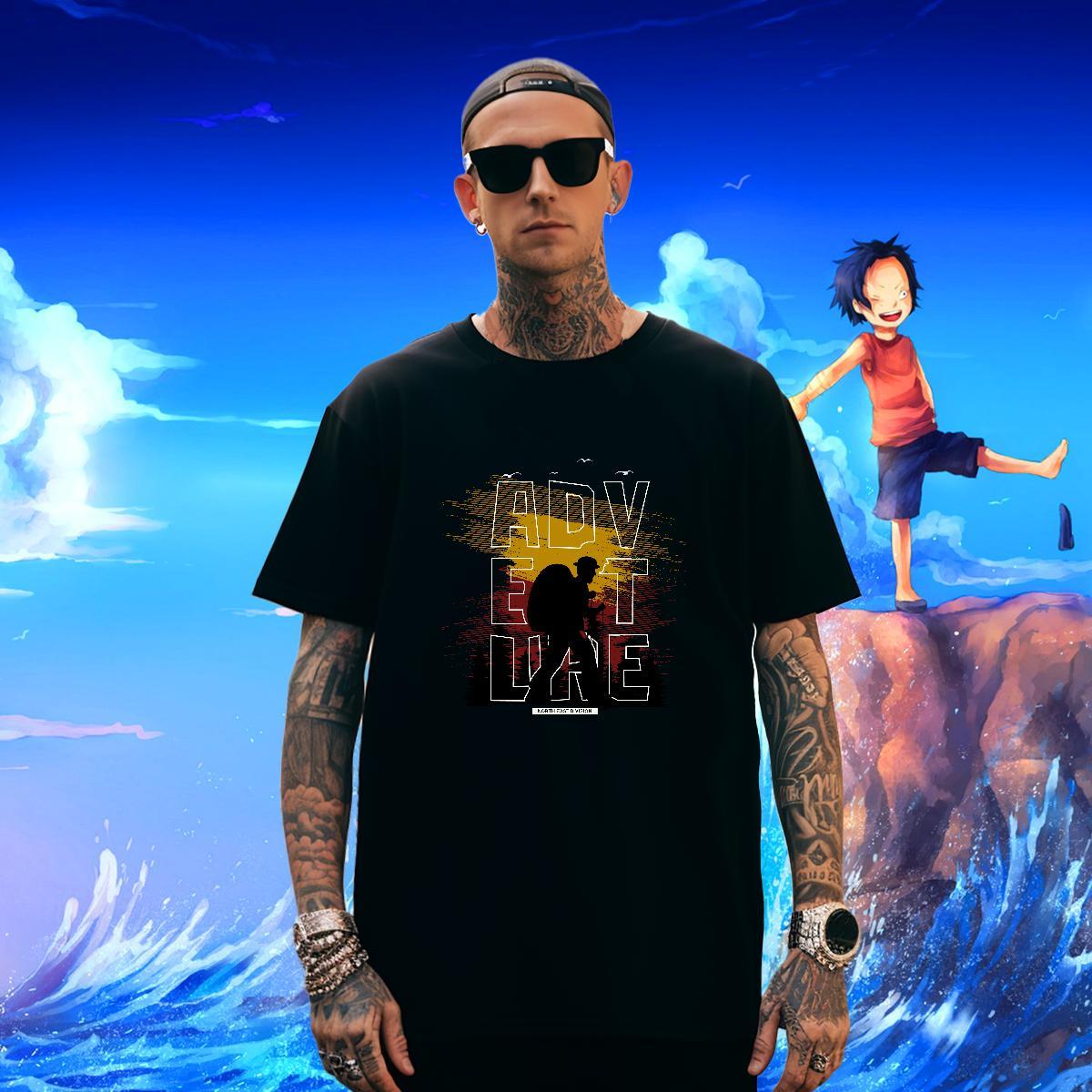 Comfortable Tshirt for Man Woman 230g Pure Cotton Street Wear letter Anime O-Neck Short Sleeve New Designer Men T Shirts Tee Shirt