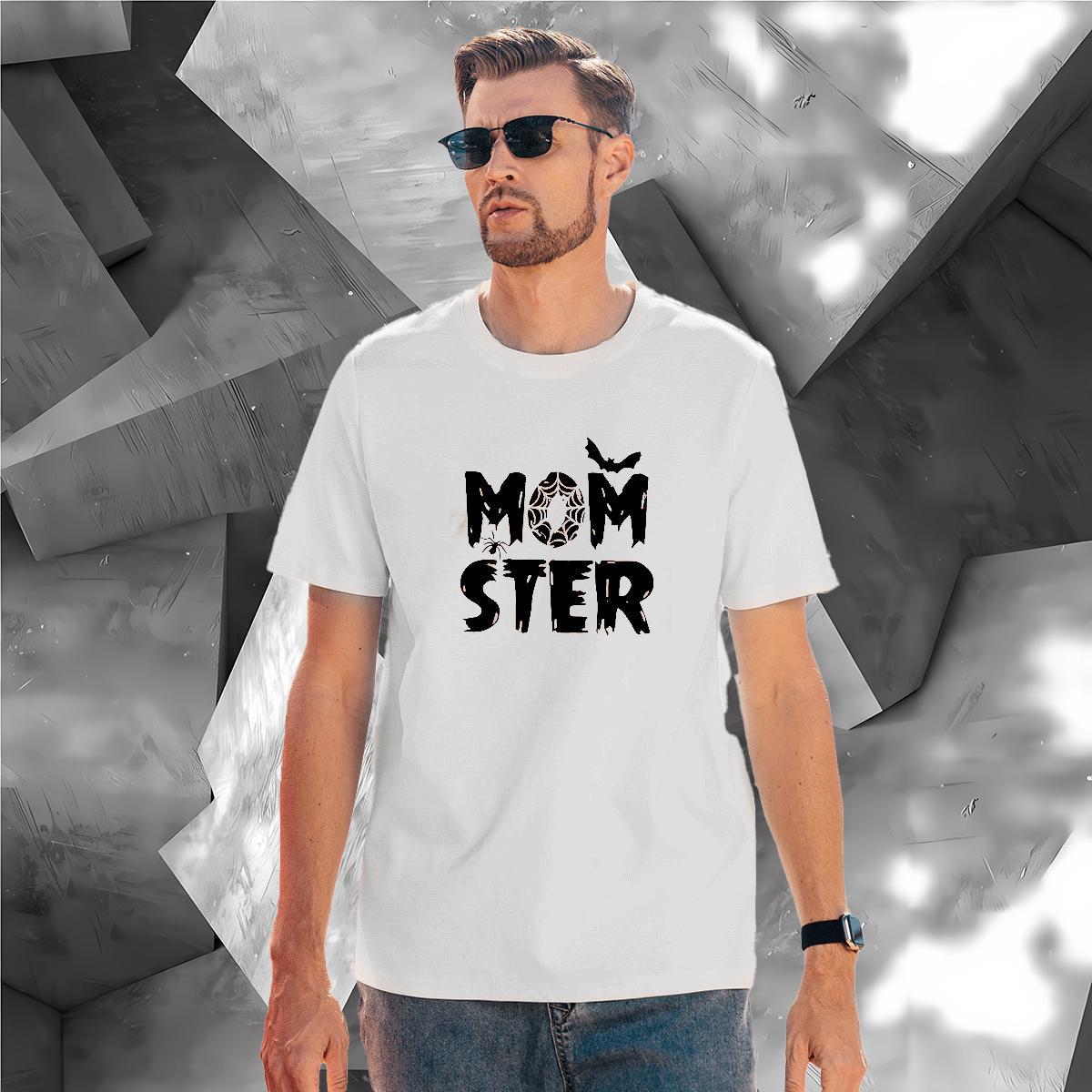 Brand T-Shirts for Men 100% Cotton 230g halloween Summer Casual Polos Breathable Short Sleeve Loose Fit Tshirts Customized