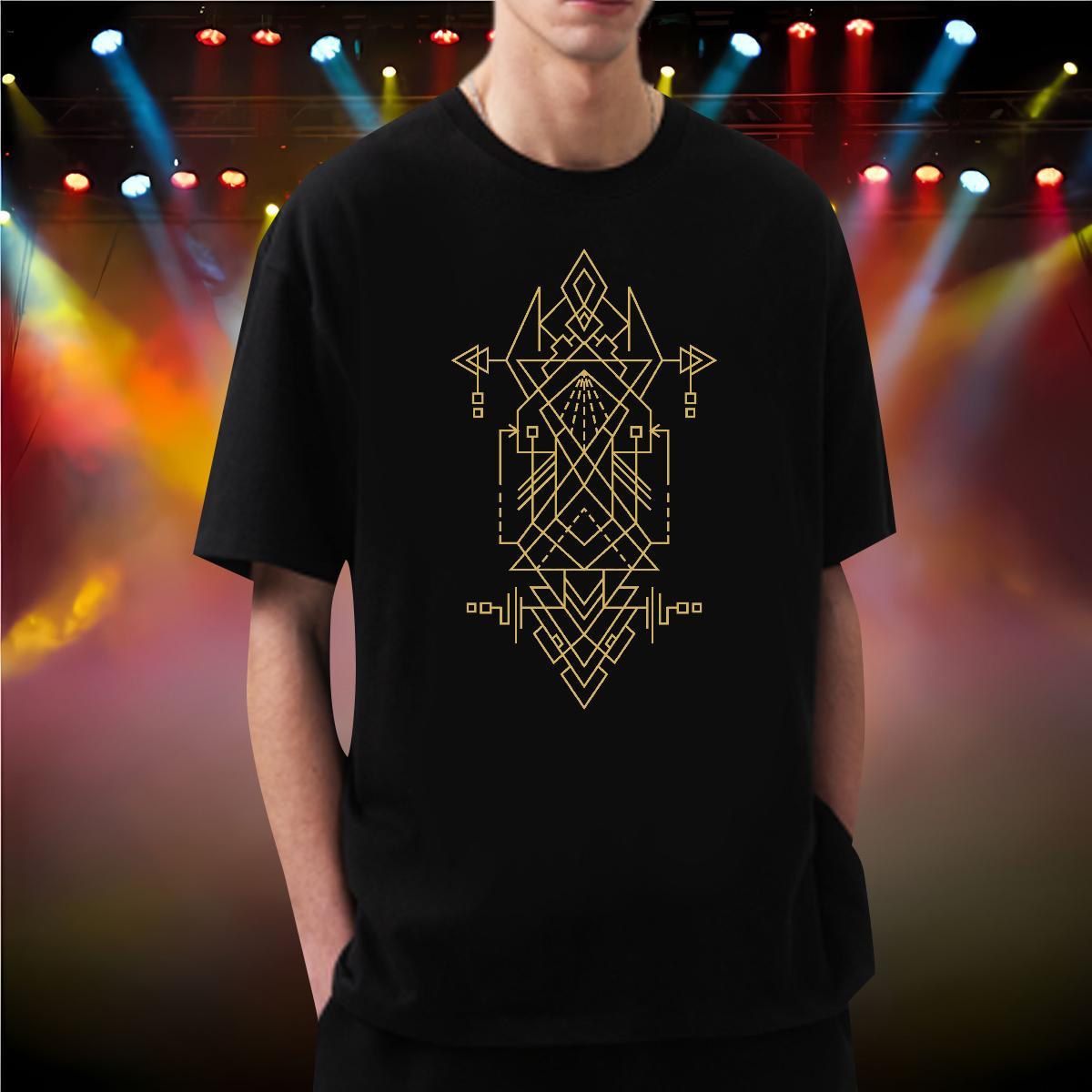 Man T Shirts 100% Cotton 230g Lines Casual Daily Wear Breathable Soft Oversized Tshirts DIY Classic Clothes