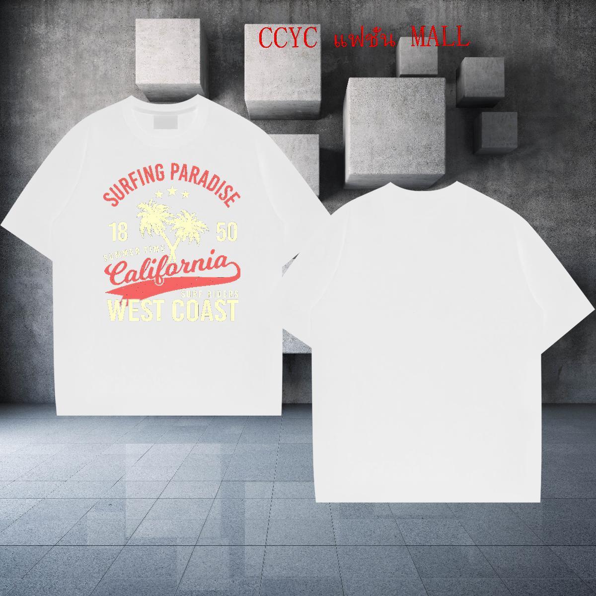 Loose Men Clothes T-Shirt 100% Cotton 230g Casual tree Black Oversized Pure Cotton Designer Fashion T-Shirts for Men Tops Tees