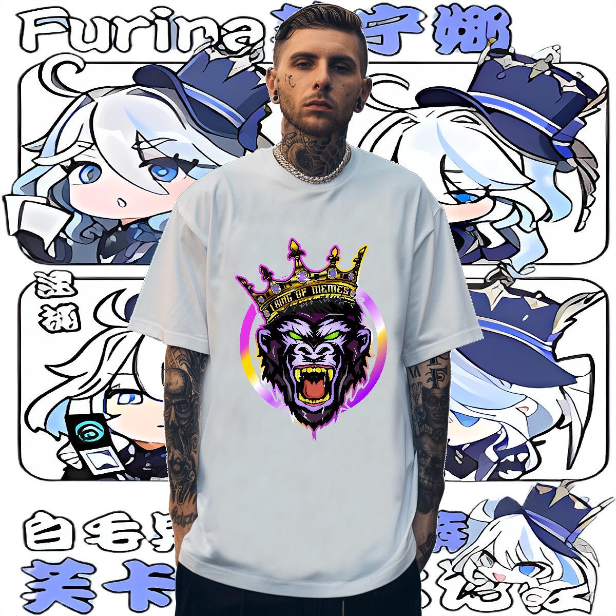 Casual New T shirt 230g Pure Cotton Street Clothes Breathable Crew Neck Wholesale Couples T Shirts Black White
