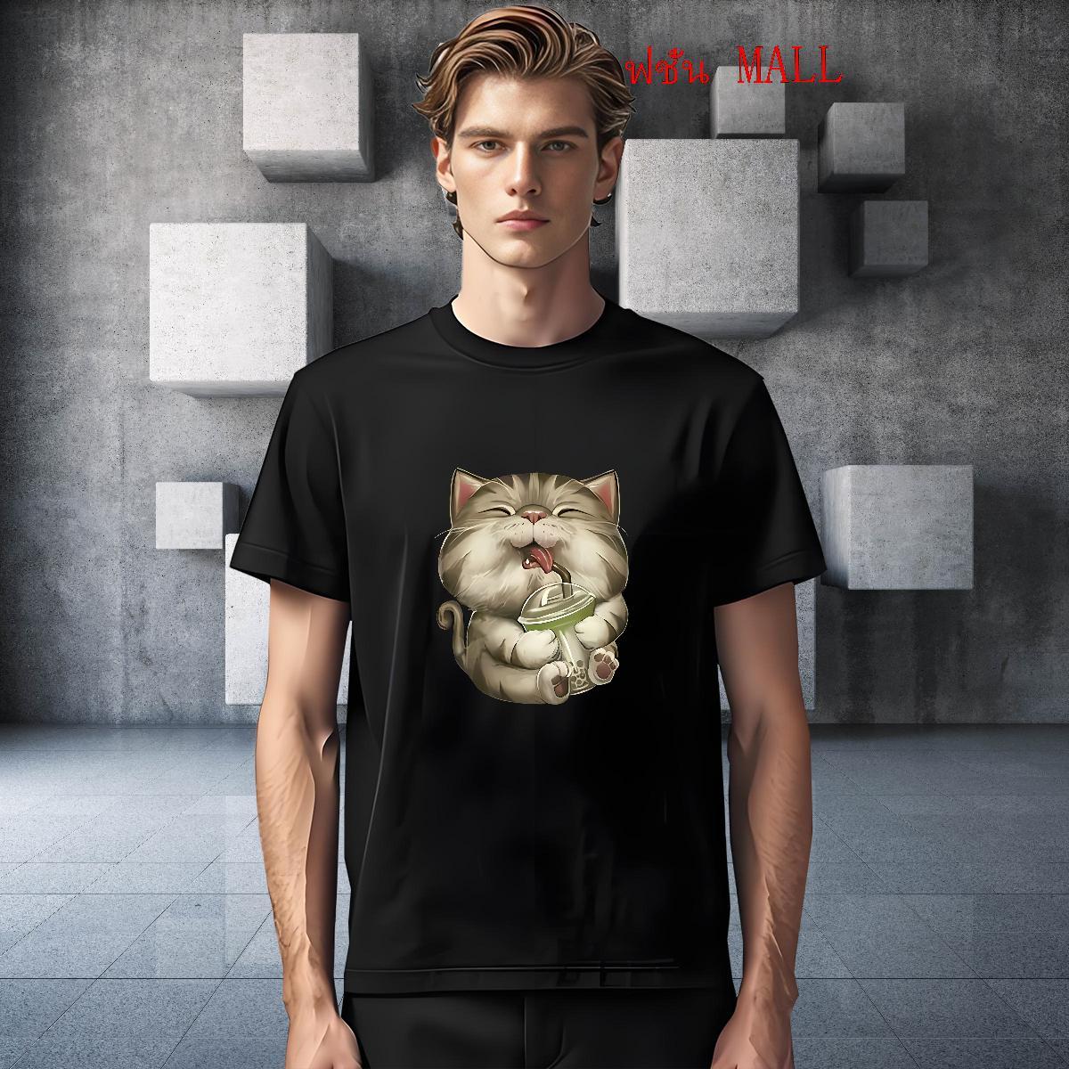 Cool Design Men Tops Tees 100% Cotton 230g Sport cat Oversized 3XL 4XL Pure Cotton 2024 DIY Man T Shirts Tshirts