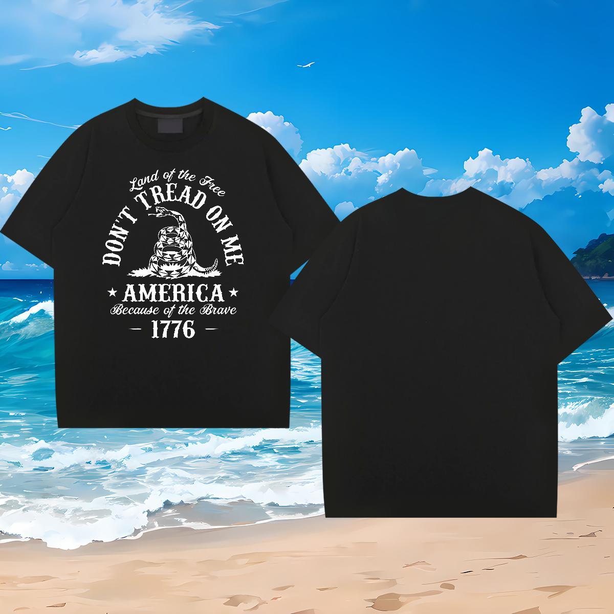 Designer Men T Shirts 230g Cotton snake Street Casual Tops Shirt Pure Cotton Classic Men Tees Custom Big Size