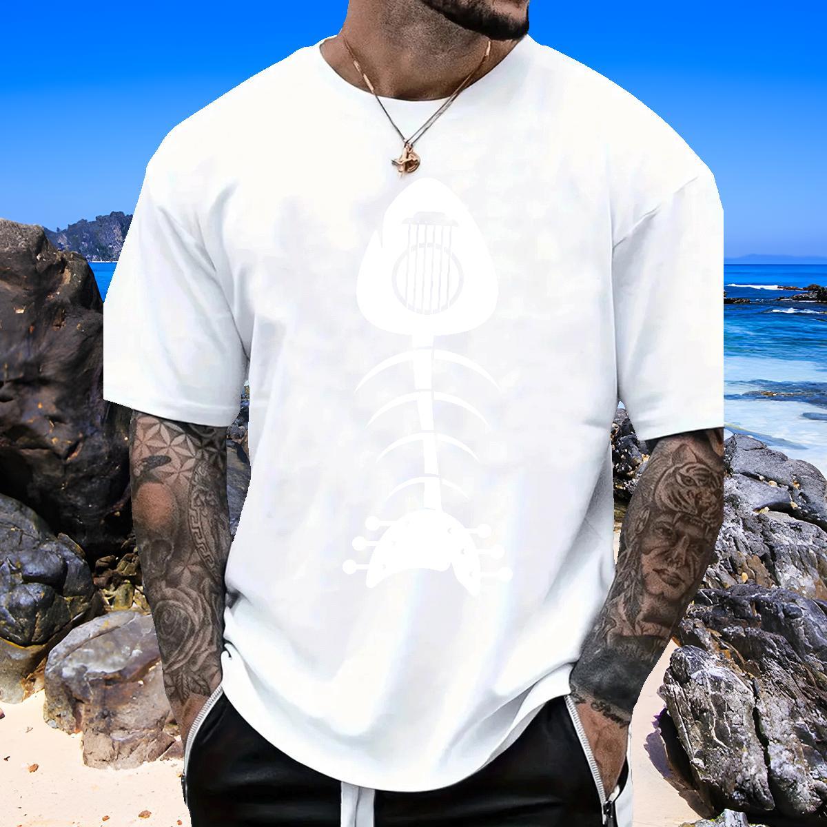 High Quality Couples T Shirts 230g Pure Cotton fish T-Shirts Home Outdoor O-Neck Short Sleeve Anime Free Shipping Tops