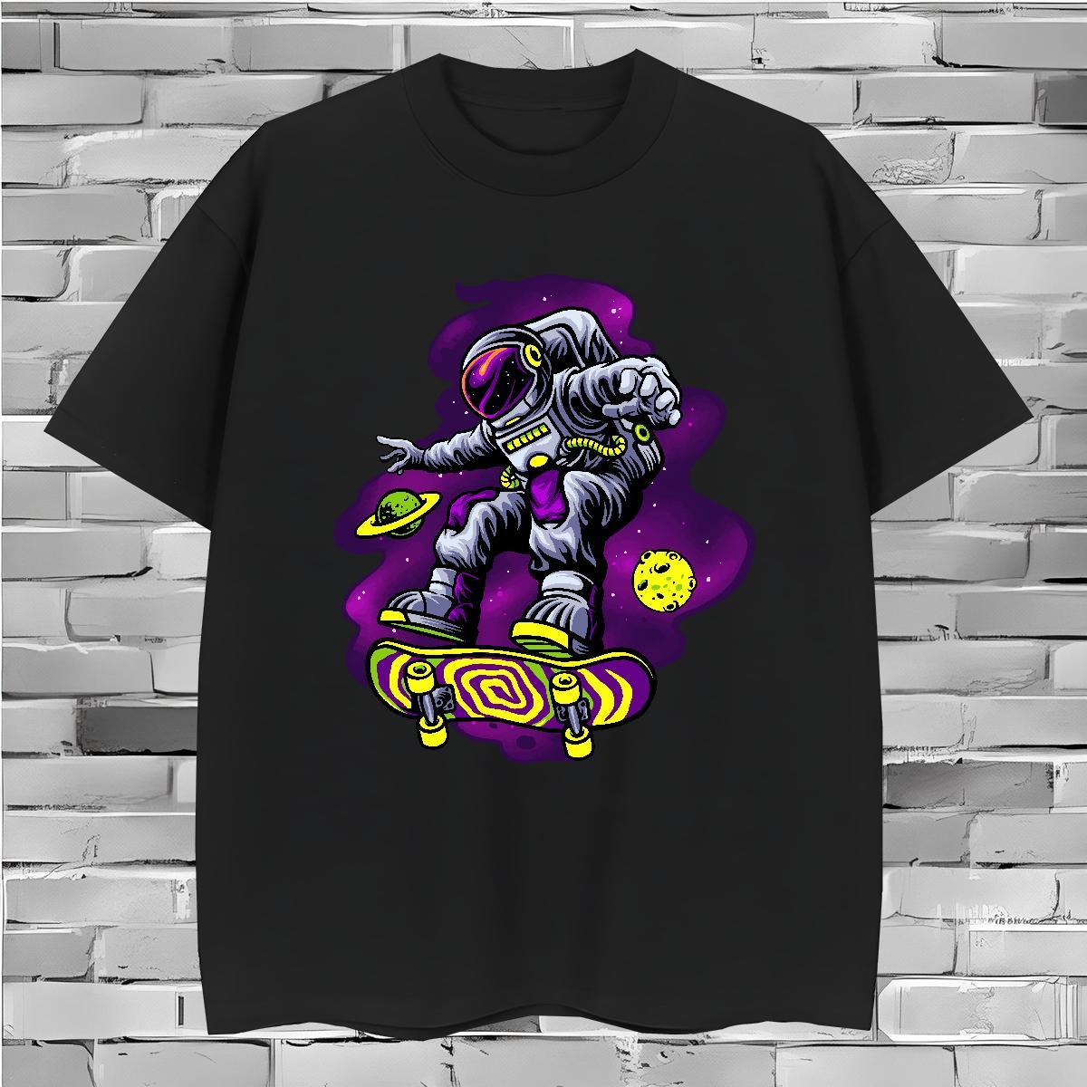 Men T Shirts 230g Pure Cotton universe Sport Crew Neck Breathable Anime Print Men Clothes T-Shirt Fashion Casual TOP Quality Top Tees