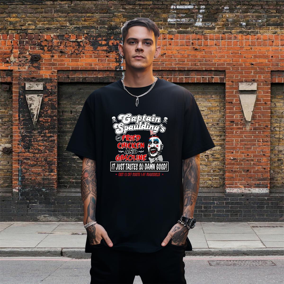 Designer Couples T Shirts 230g Pure Cotton halloween Men T Shirts Street Wear Breathable Custom Print Oversized DIY Customized Tops