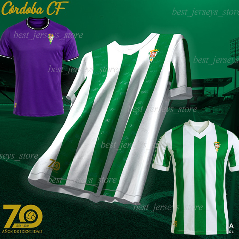 2024 2025 Cordoba CF 70th anniversary Soccer Jerseys 24/25 MARTINEZ RUIZ ZALAZAR GONZALEZ ADILSON CASAS CARRACED BARBOZA CALDERON home away football shirts