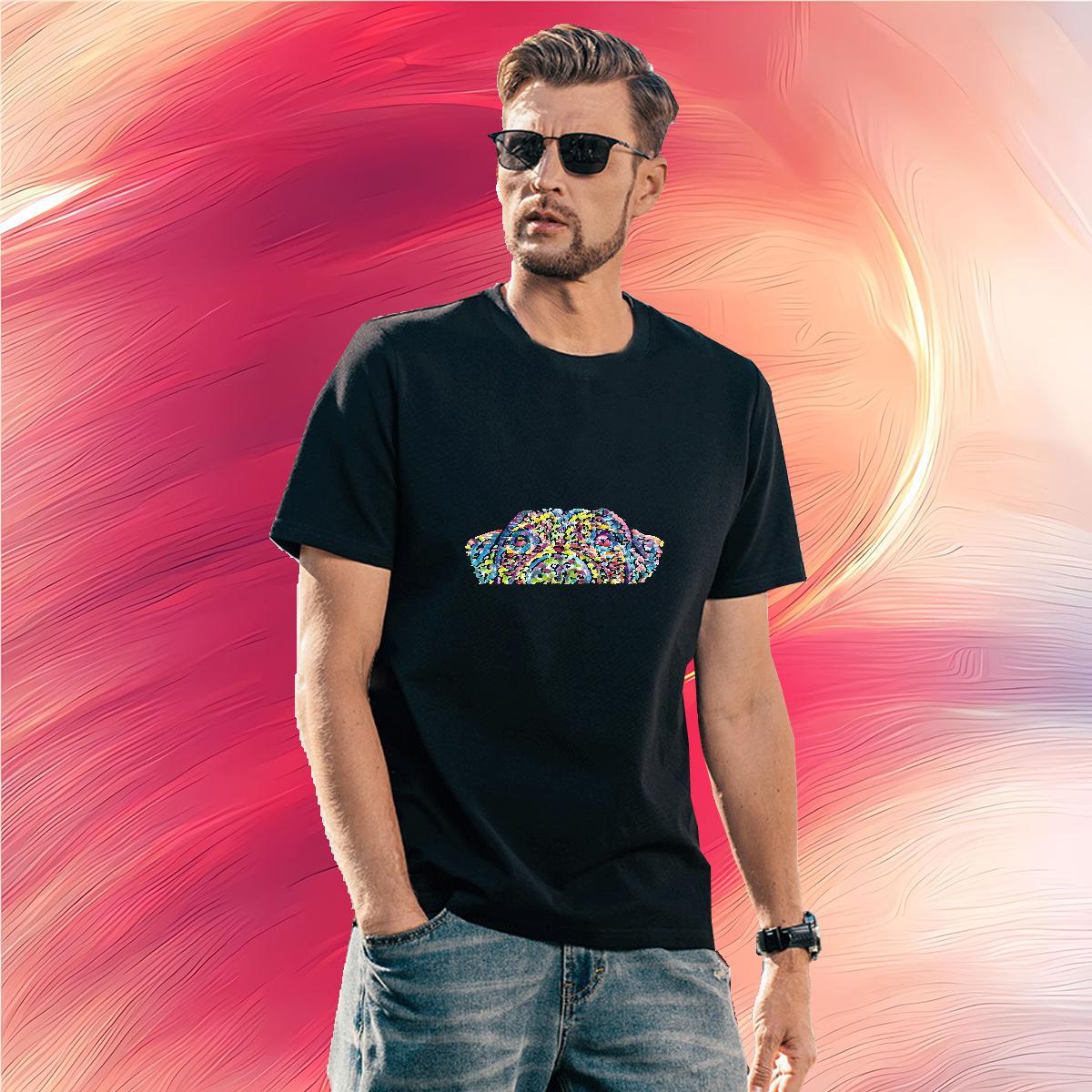 Man T Shirts 230g Pure Cotton dog Street Breathable Short Sleeve Customized Print Men Tees Brand Free Shipping Tops