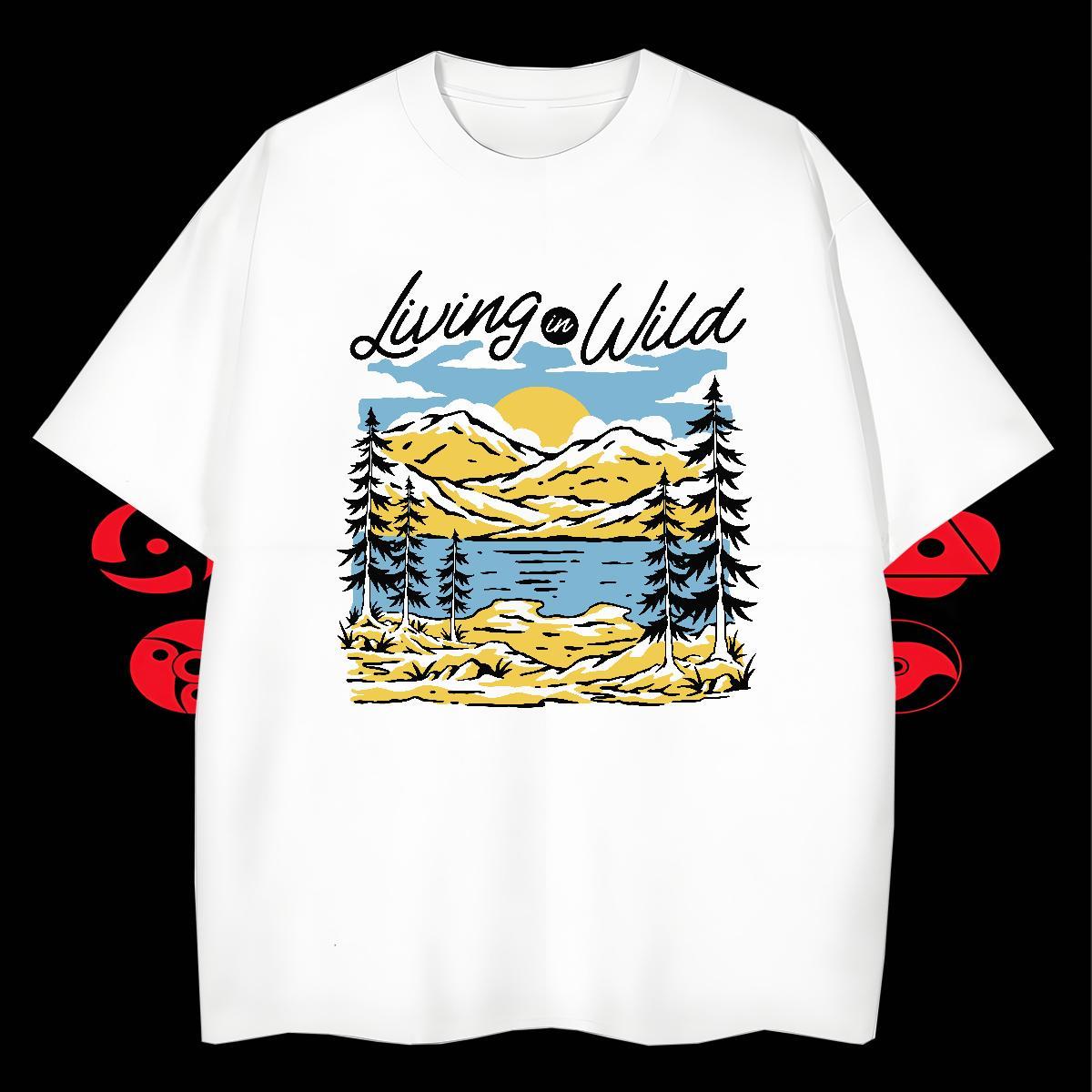 Unisex Mens Tshirts 100% Cotton 230g Anime Printing Street sun DIY Anime Pure Cotton Stylist Men T Shirts Tops Shirt