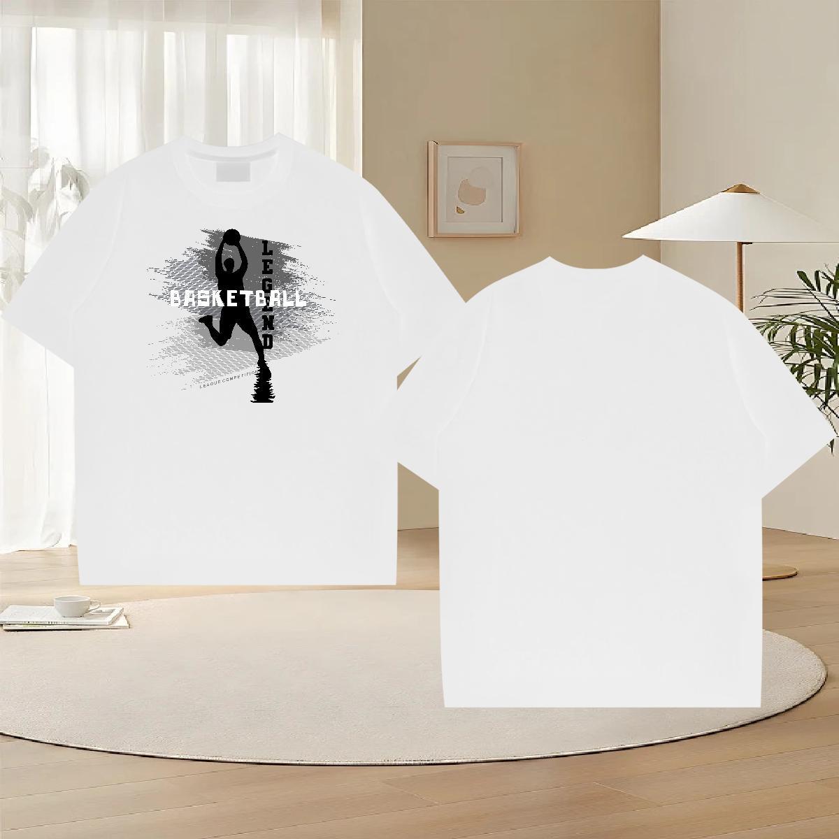 Designer Men Tshirts 100% Cotton 230g Outdoor basketball Custom Printed Crew Neck Classic Casual Mens T Shirts Polos