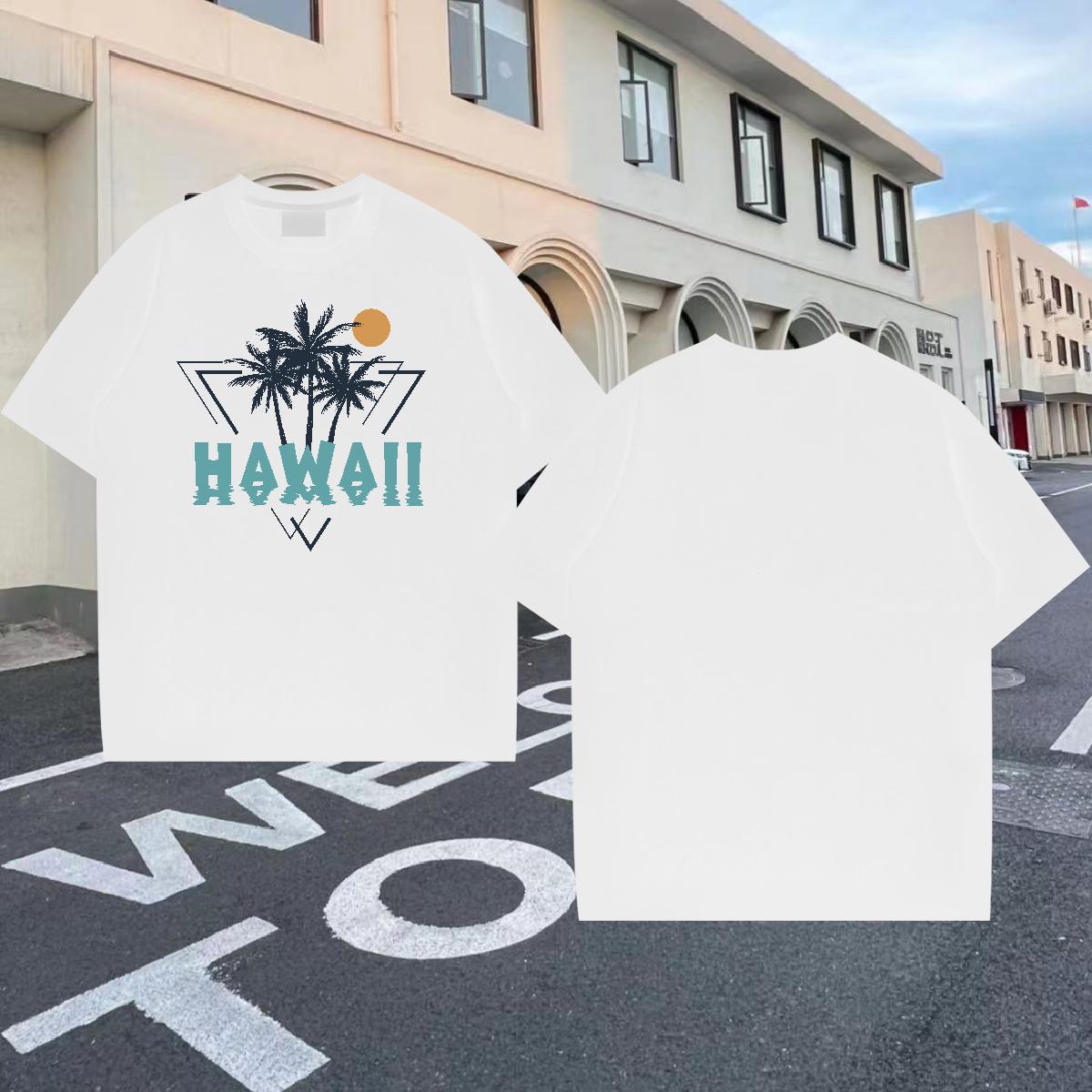 2024 Designer T-Shirts 230g 100% Cotton tree Sport Tees Shirts Breathable Popular Men Tees Custom Anime