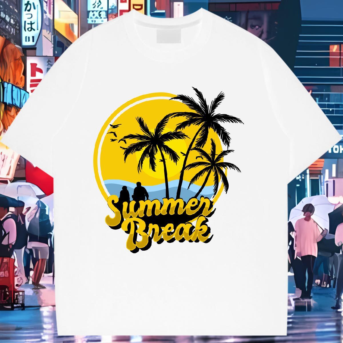 Designer Women T Shirts Breathable Tshirt for Man Woman Plus Size Cartoon sun Casual Beach 230g Pure Cotton 2024 Designer Tees