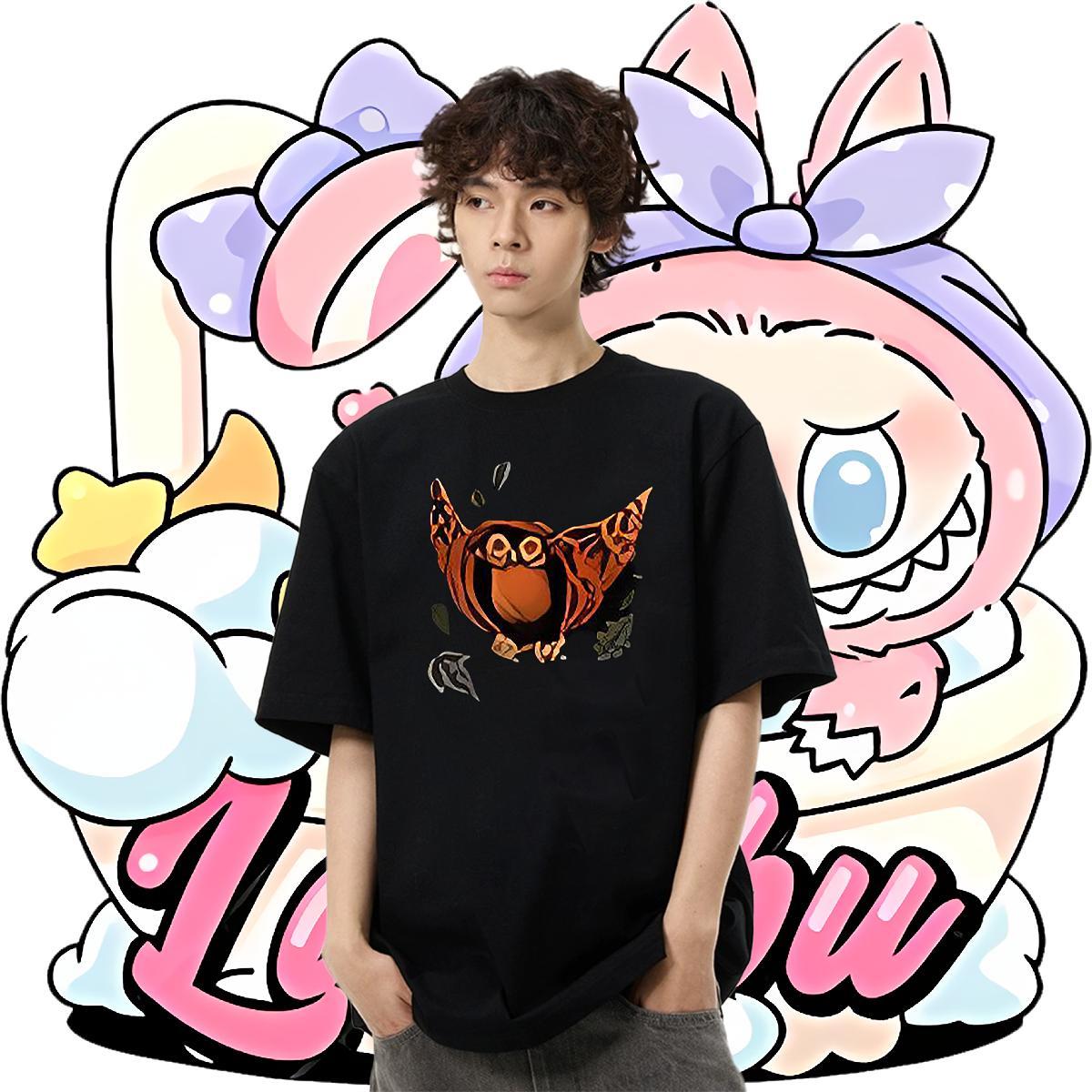 Designer T-Shirts for Men 100% Cotton 230g halloween Street Casual Clothings Breathable Short Sleeve Brand Men Clothes T-Shirt Floral Print