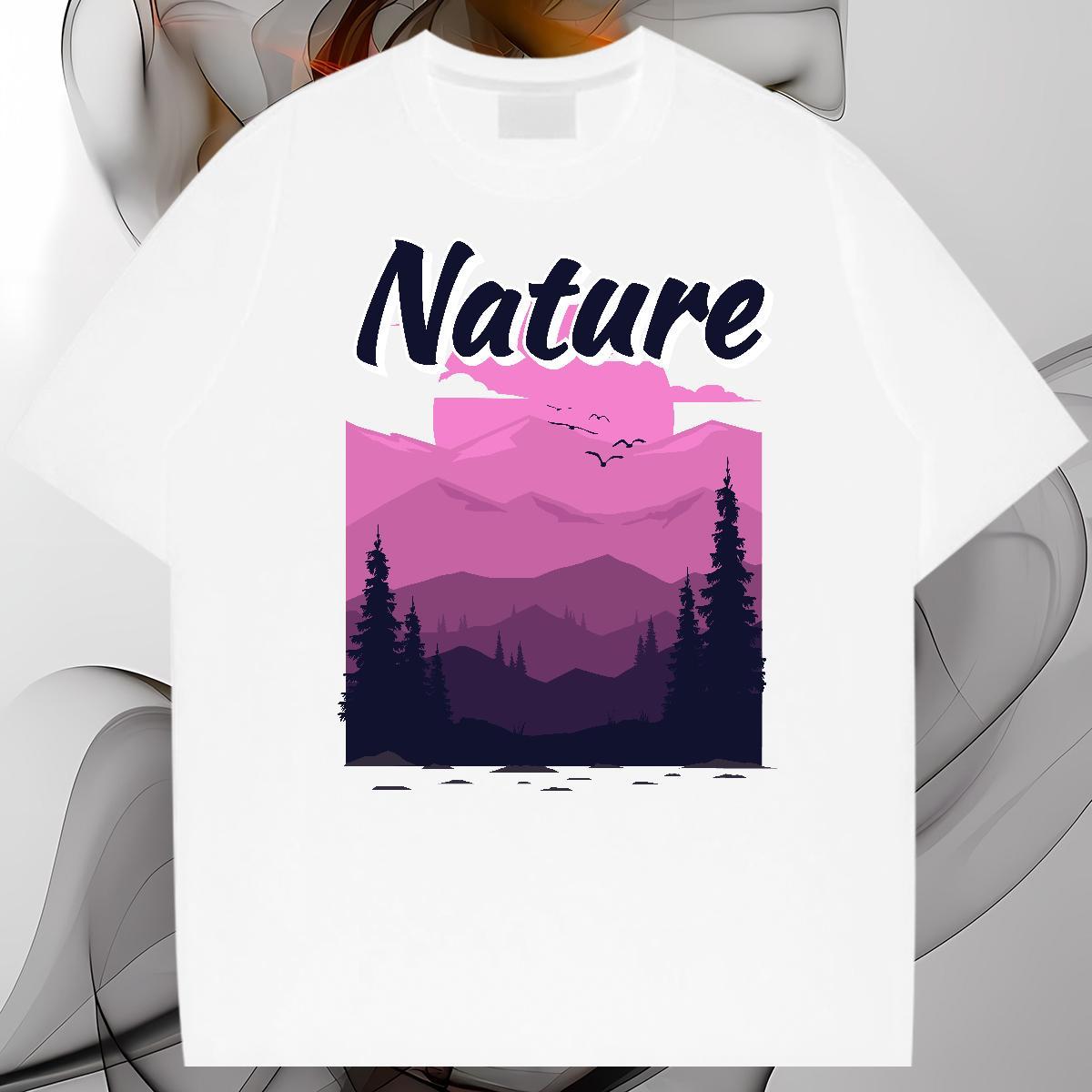 New Designer T-Shirts for Men 230g 100% Cotton tree Hip Hop Street Clothes Short Sleeve Soft Popular Couples T Shirts DIY Printed
