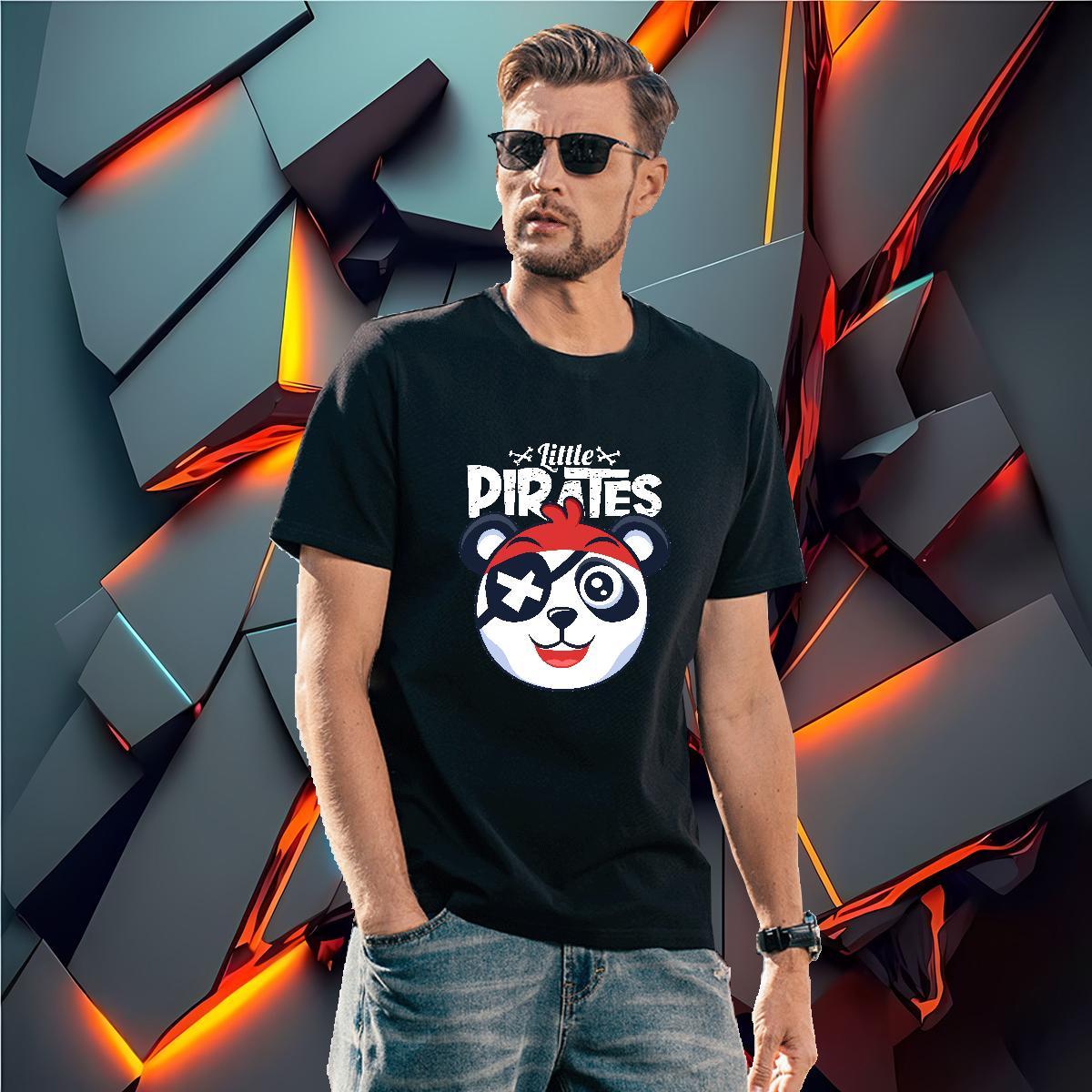 Mens T Shirts 230g Pure Cotton panda Outdoor Breathable Crew Neck Customized Print Men Clothes T-Shirt Fashion Unisex Tops Tees