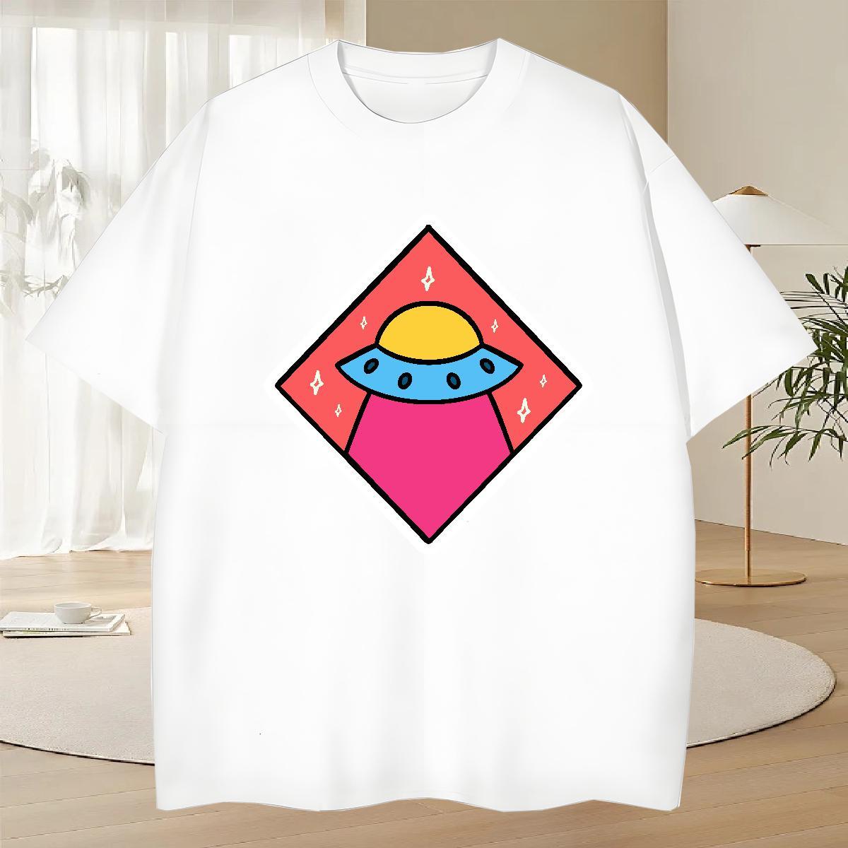 Cool Design Mens Tshirts 230g Cotton Street Casual ET Oversized 3XL 4XL Breathable Short Sleeve 2024 T Shirts Men Tops Tees