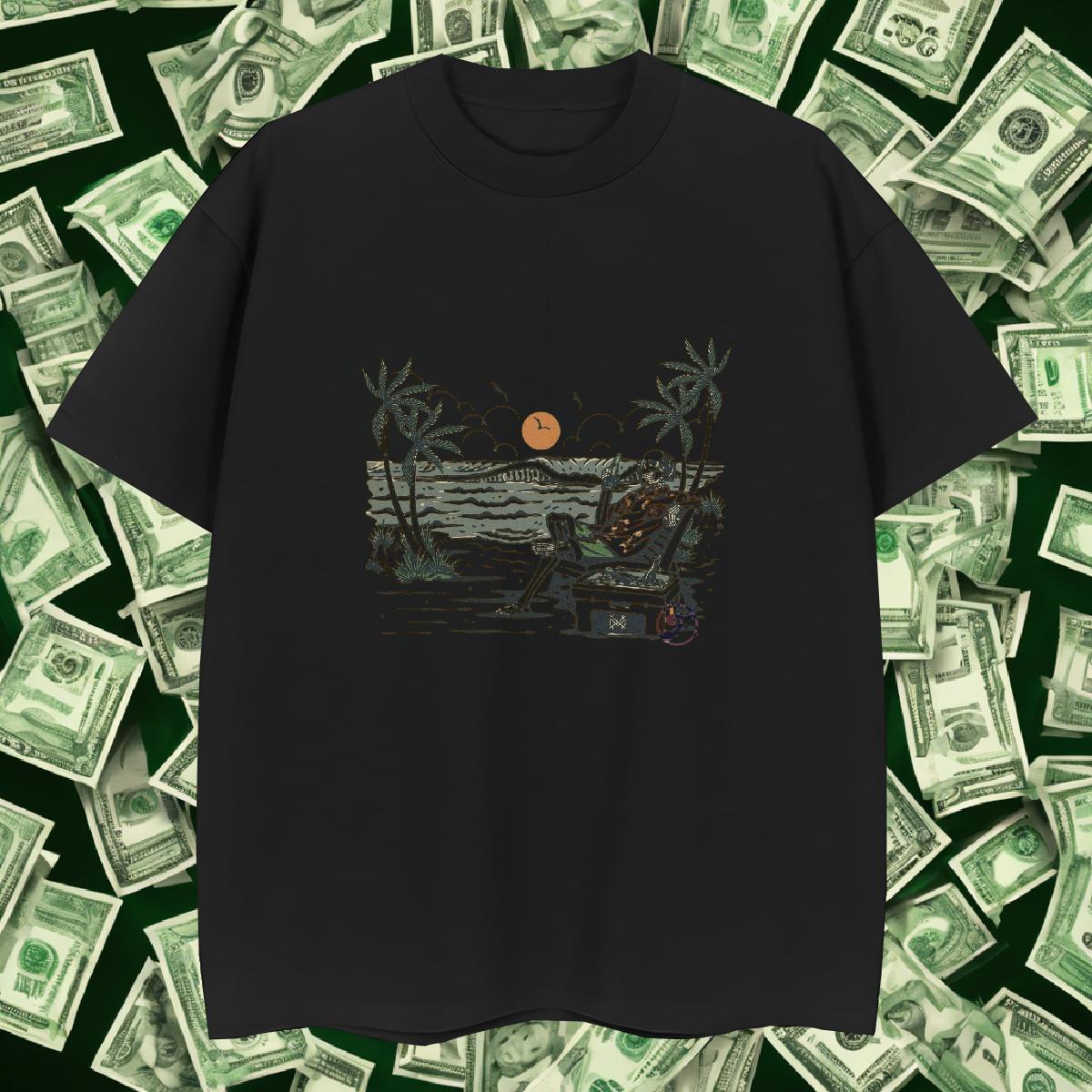 Wholesale Mens Tshirts 230g 100% Cotton High Street Hip Hop beach Custom Big Size Crew Neck Fashion T Shirt For Man Tees