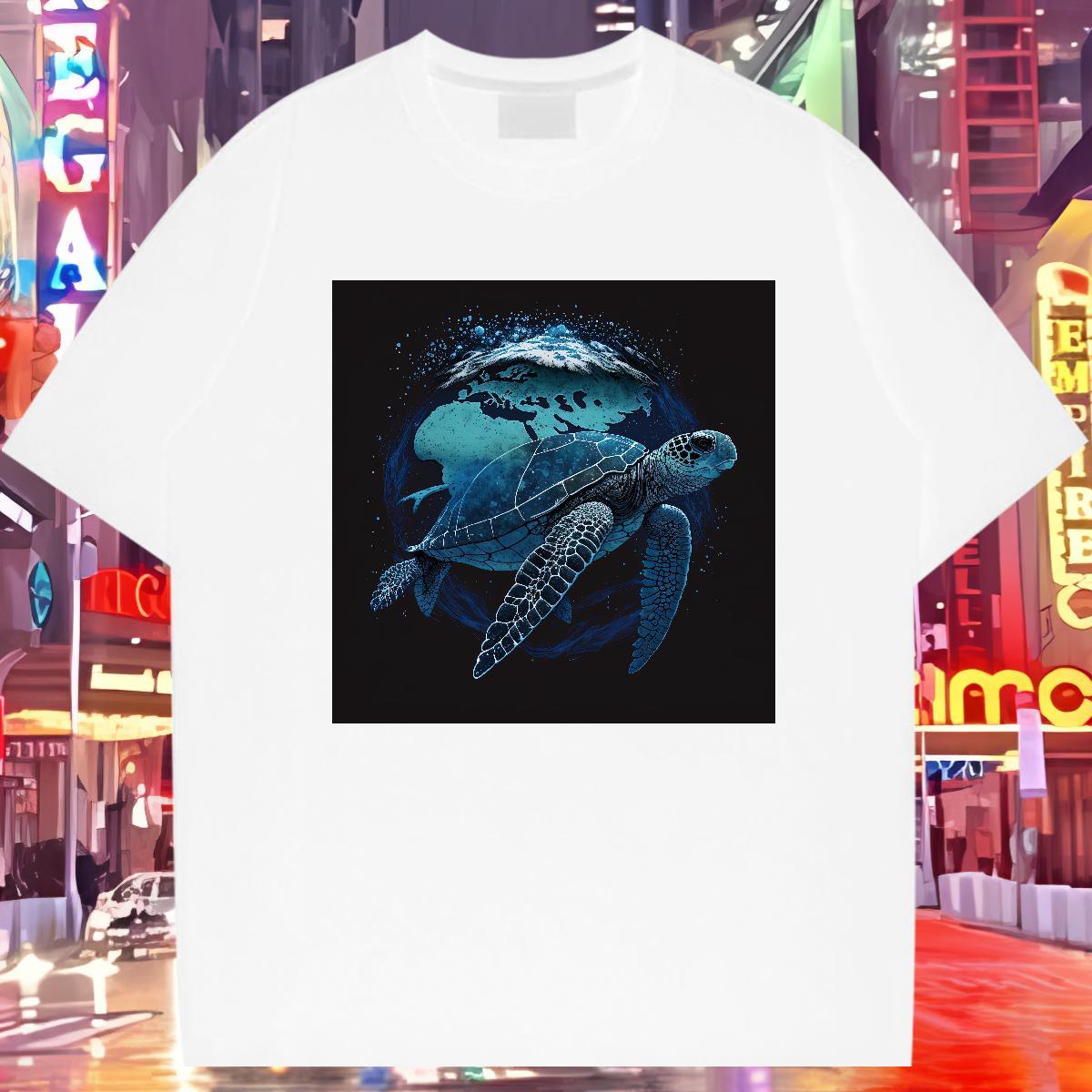 New T Shirt For Man 100% Cotton 230g tortoise Sport Polos Breathable Short Sleeve Brand Mens Tshirts DIY Logo Oversized